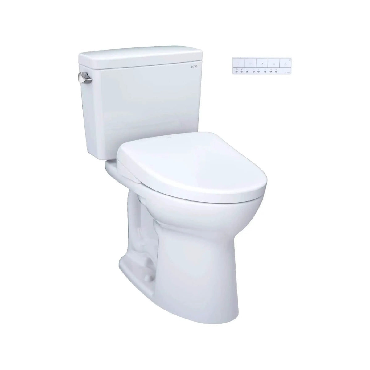 TOTO Drake Toilet | 1.6 GPF Universal Height | 10 Inch Rough-In | WASHLET S7 Bidet Seat