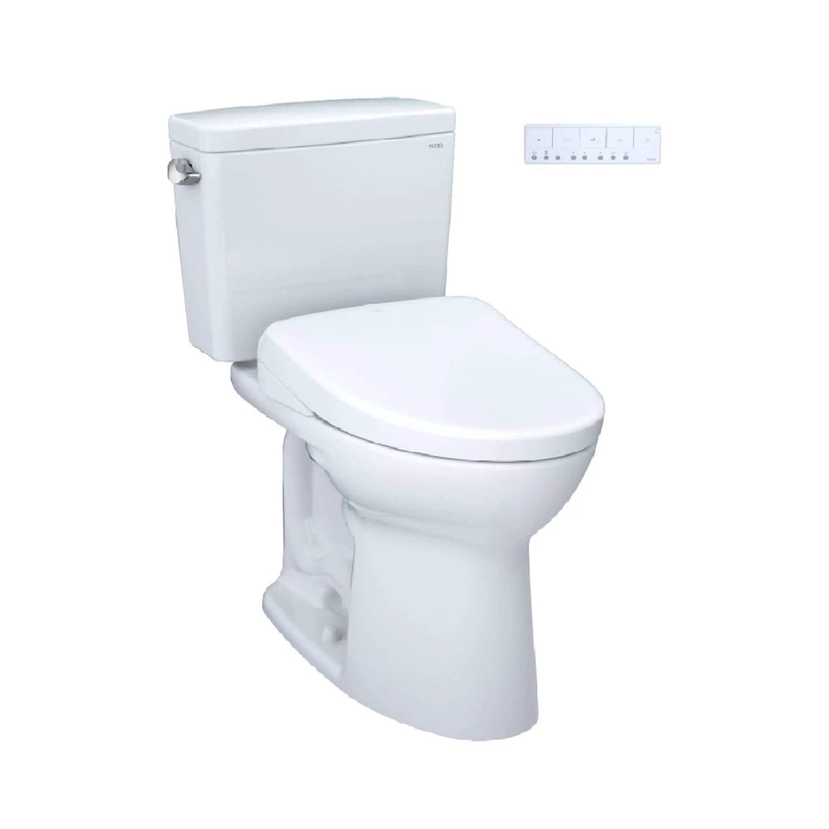 TOTO Drake Two-Piece Toilet | 1.28 GPF Elongated | WASHLET S7A Heated Seat | Auto Open Close Lid