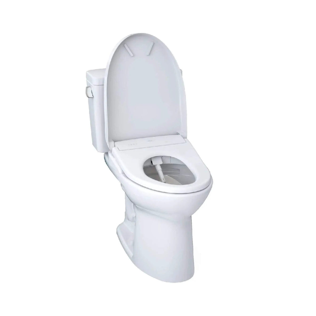 TOTO Drake Toilet | 1.28 GPF Universal Height | 10 Inch Rough-In | WASHLET S7 Bidet Seat With CEFIONTECT Glaze