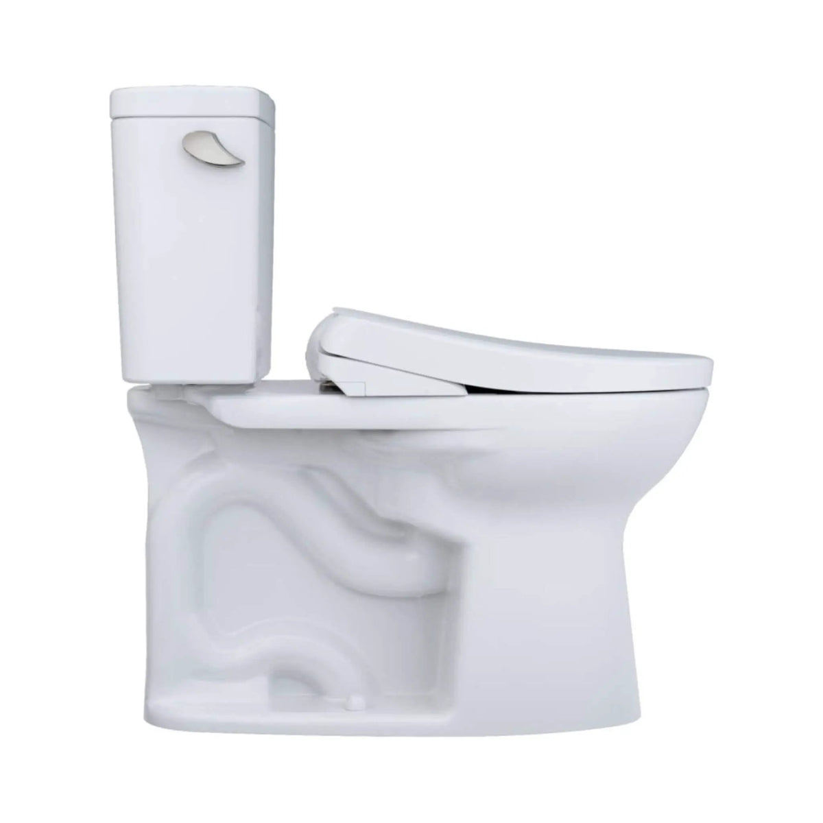 TOTO Drake Two-Piece Toilet | 1.6 GPF Elongated Chair Height | WASHLET S7A Auto Seat | EWater+