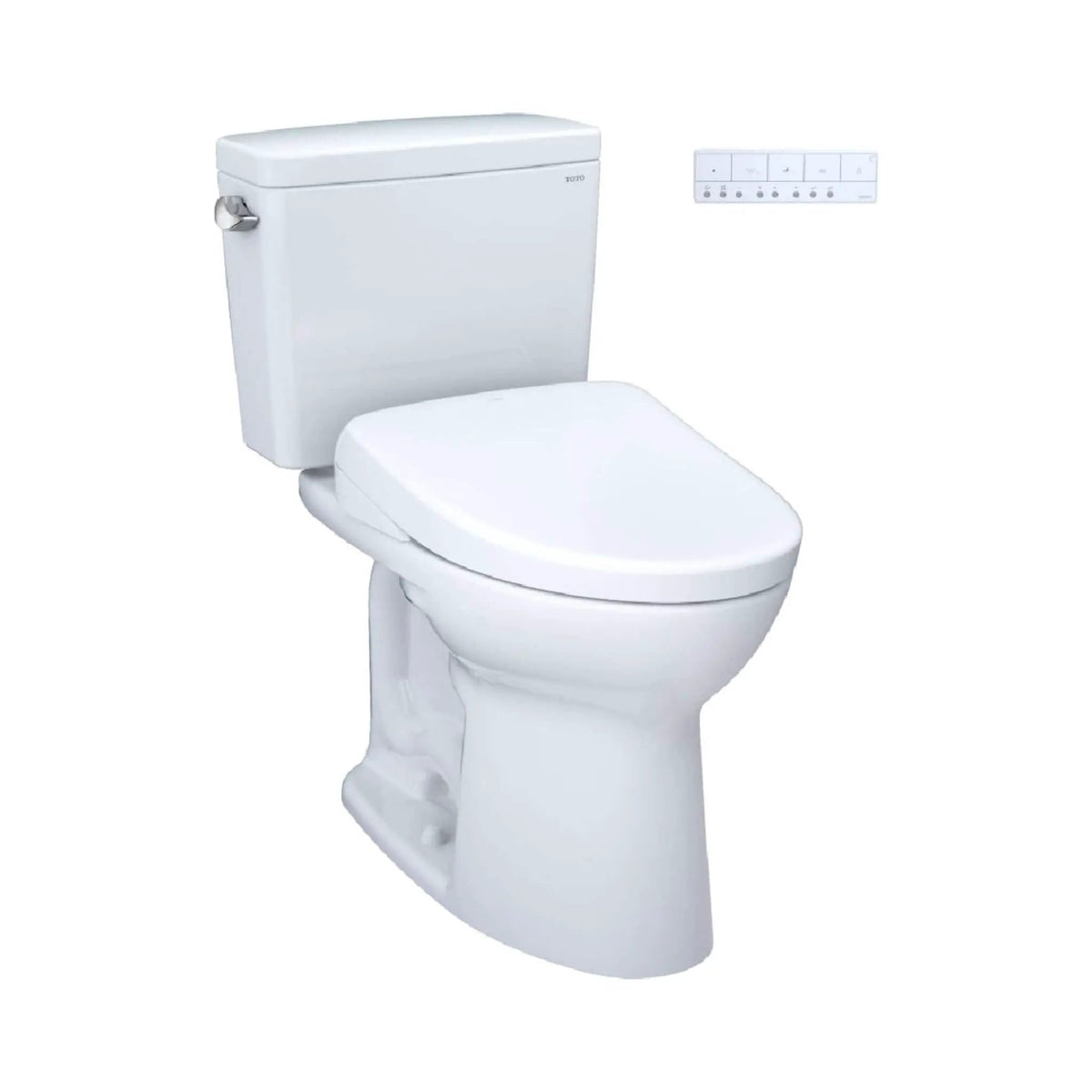 TOTO Drake Two-Piece Toilet | 1.6 GPF Elongated Chair Height | WASHLET S7A Auto Seat | EWater+