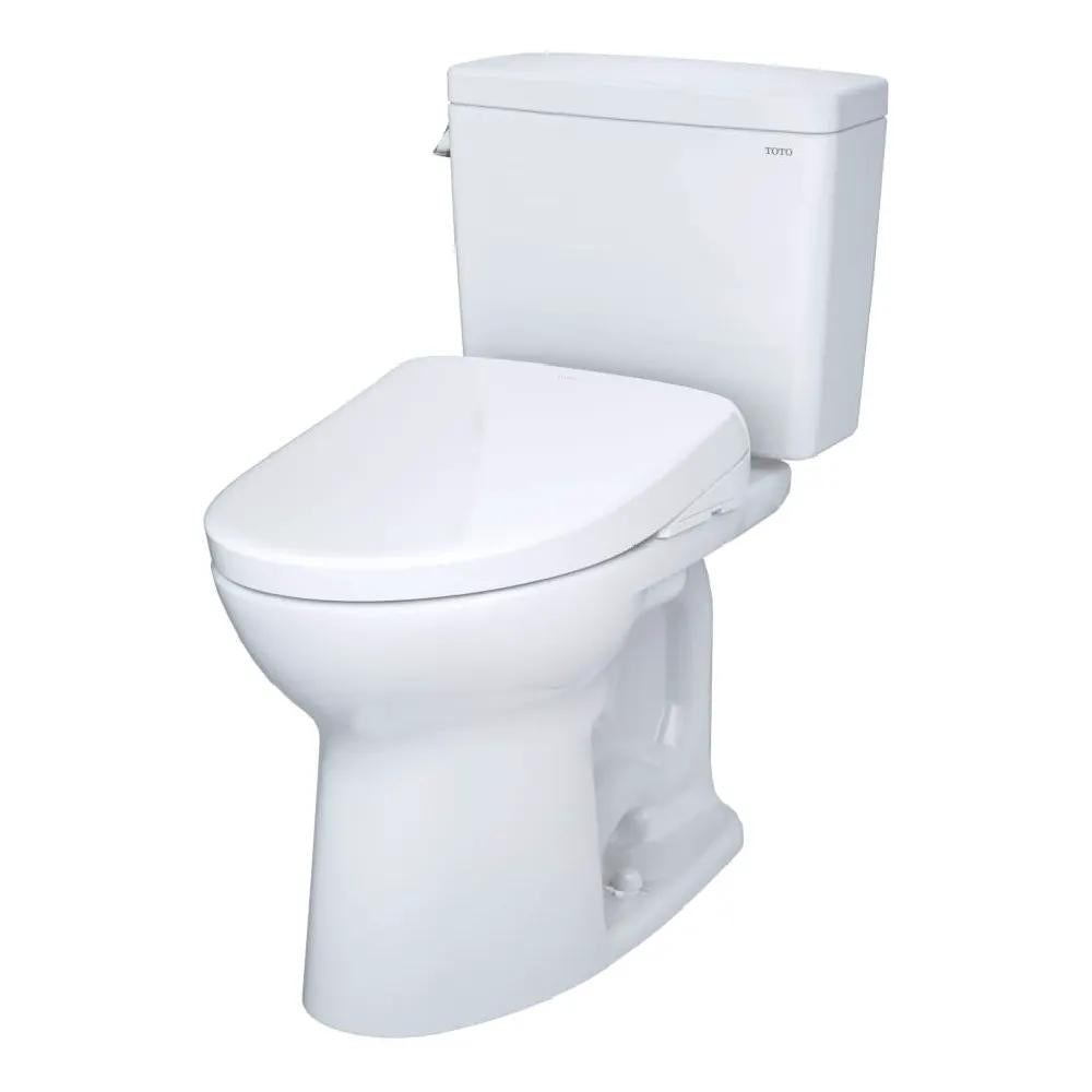 TOTO Drake Two-Piece Toilet | 1.6 GPF Elongated Chair Height | WASHLET S7A | 10 Inch Rough-In