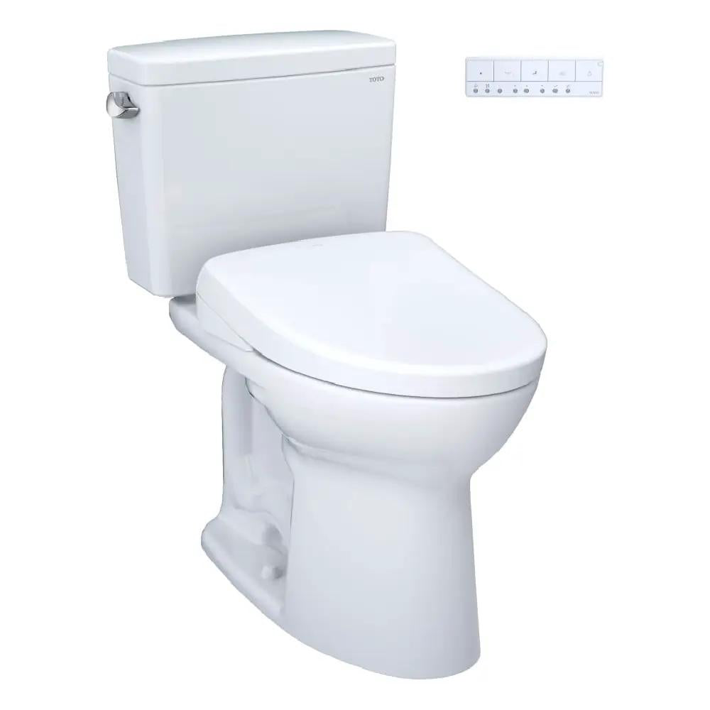 TOTO Drake Two-Piece Toilet | 1.6 GPF Elongated Chair Height | WASHLET S7A | 10 Inch Rough-In