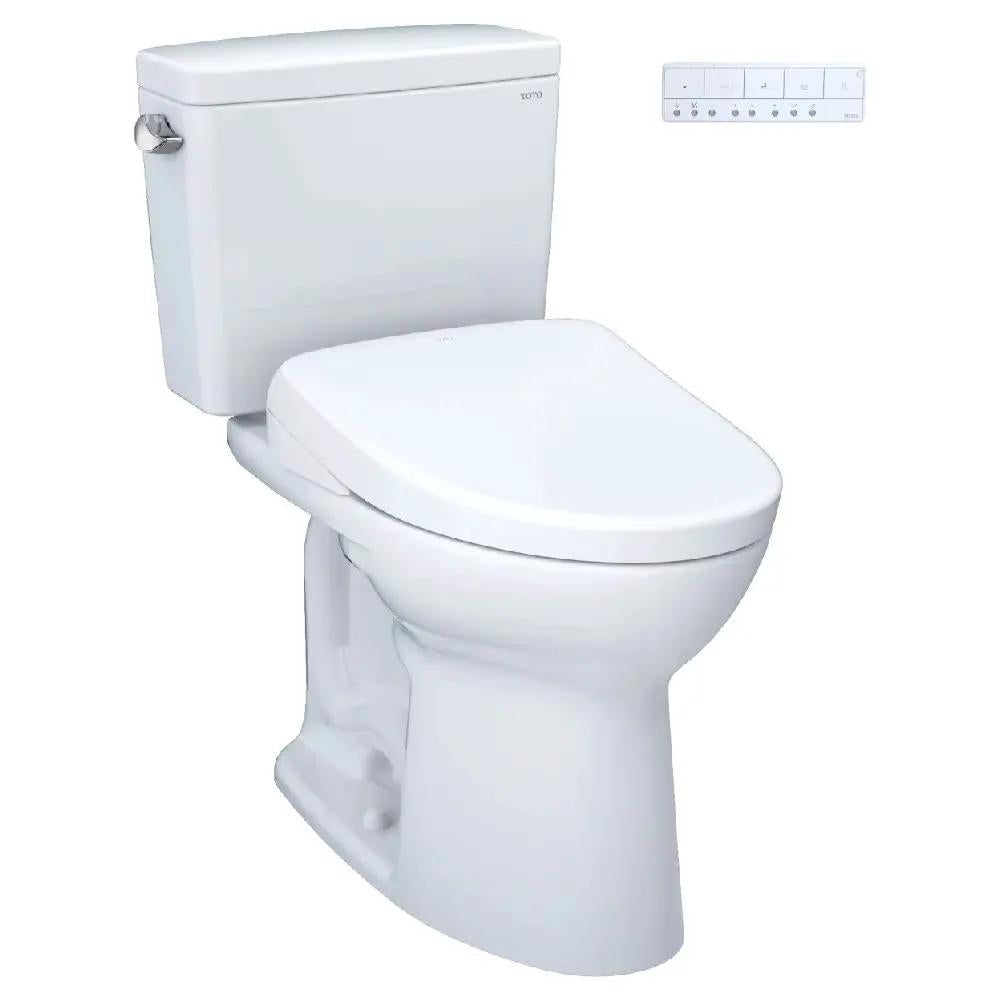 TOTO Drake Elongated Toilet | 1.6 GPF | WASHLET S7A Auto Open Seat | EWater+ And PREMIST