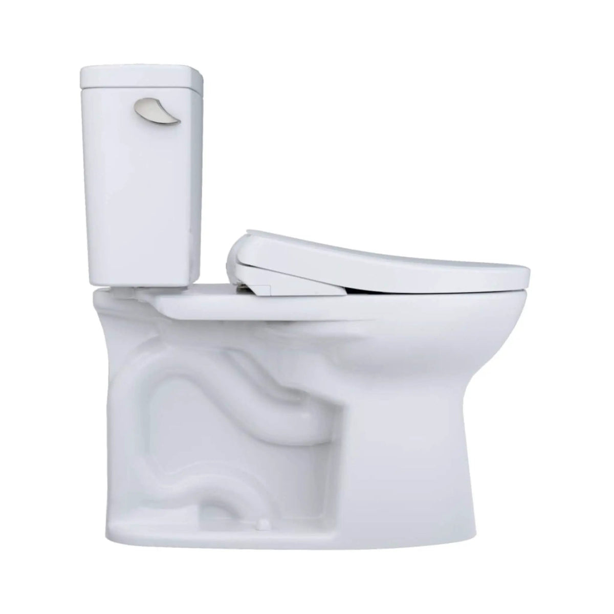 TOTO Drake Two-Piece Bidet Toilet | 1.6 GPF Elongated | Right-Hand WASHLET S7A | Auto Open Close Seat