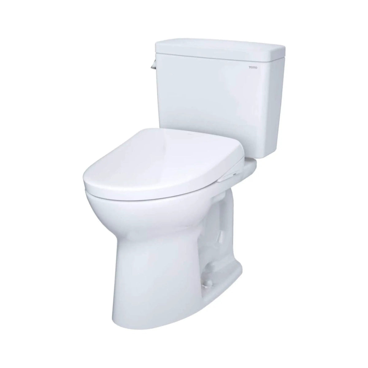 TOTO Drake Two-Piece Bidet Toilet | 1.6 GPF Elongated | Right-Hand WASHLET S7A | Auto Open Close Seat