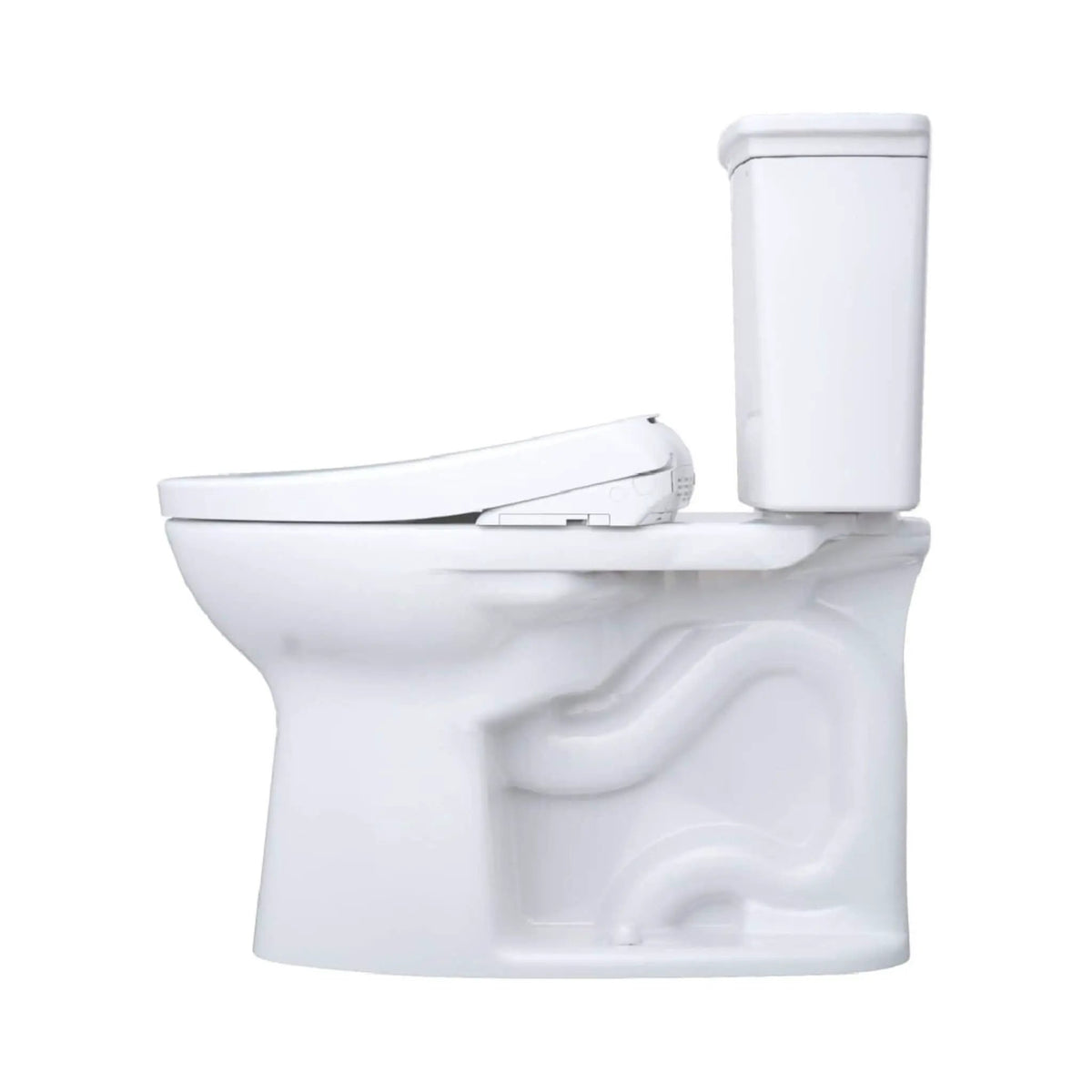 TOTO Drake Transitional Toilet | Elongated Chair Height | WASHLET S7 Bidet Seat | 10 Inch Rough-In