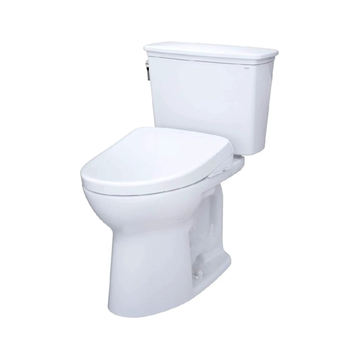 TOTO Drake Toilet | 1.28 GPF Tornado Flush | WASHLET S7 Bidet Seat | Concealed Power Cord