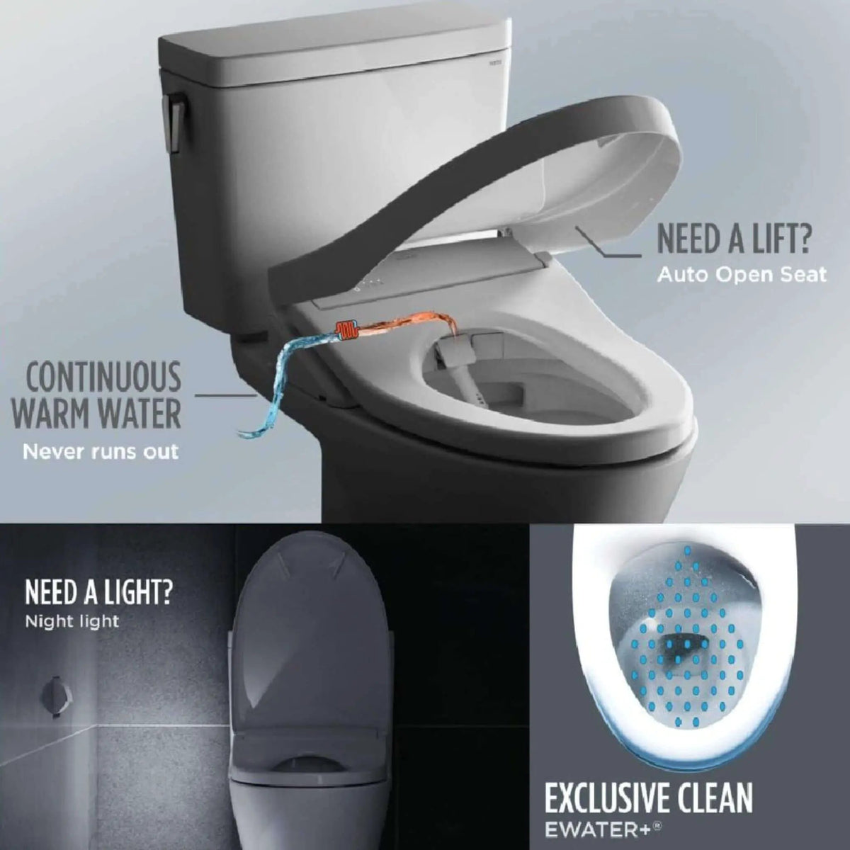 TOTO Drake Transitional Toilet | 1.28 GPF Elongated Chair Height | WASHLET S7A | Tornado Flush