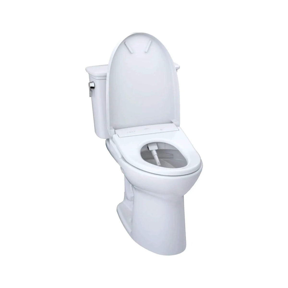 TOTO Drake Transitional Toilet | 1.28 GPF Elongated Chair Height | WASHLET S7A | Tornado Flush