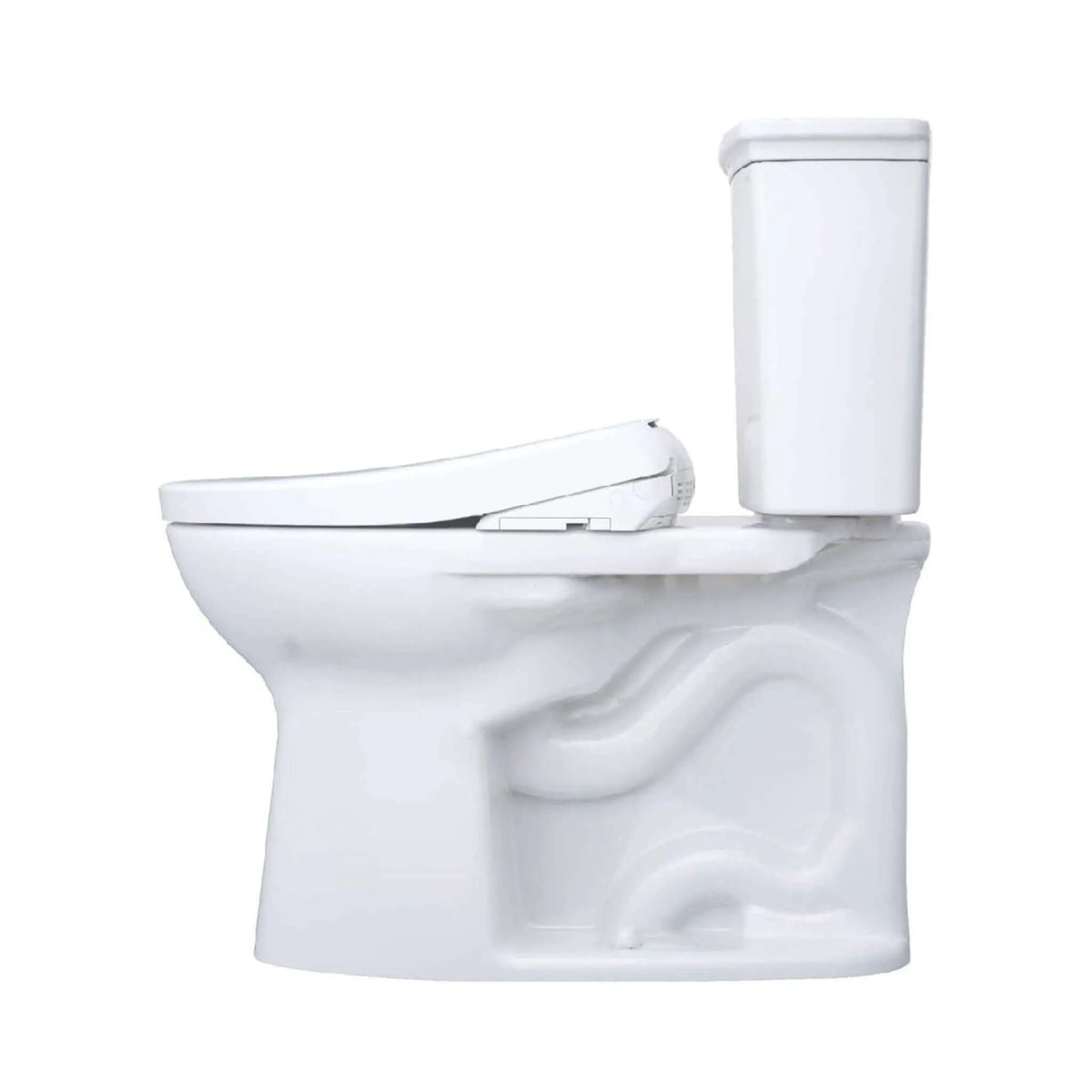 TOTO Drake Transitional Toilet | 1.28 GPF Elongated Chair Height | WASHLET S7A | Tornado Flush