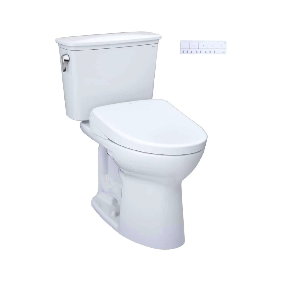 TOTO Drake Transitional Toilet | 1.28 GPF Elongated Chair Height | WASHLET S7A | Tornado Flush