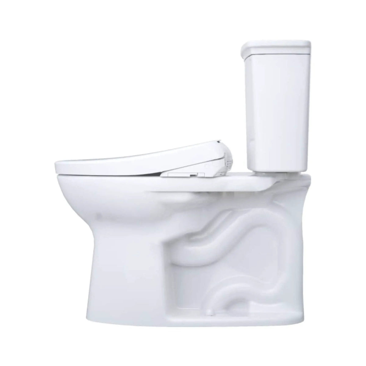 TOTO Drake Toilet | 1.28 GPF Universal Height | WASHLET S7A Open Bidet Seat | Warm Air Dryer