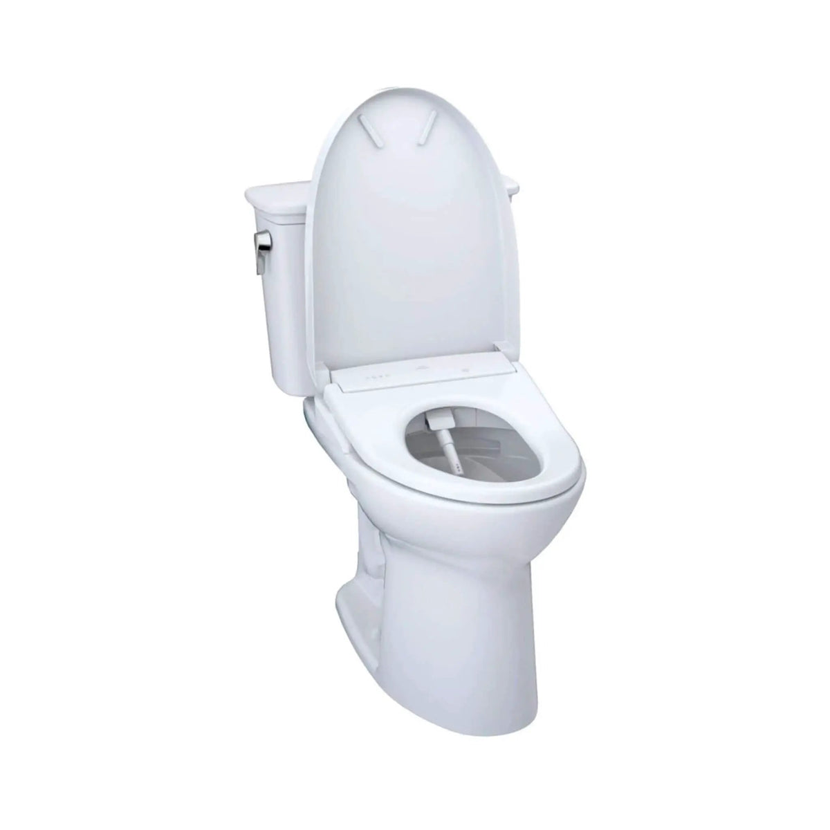 TOTO Drake Toilet | 1.28 GPF Tornado Flush | WASHLET S7A Bidet Seat | Illuminated Remote