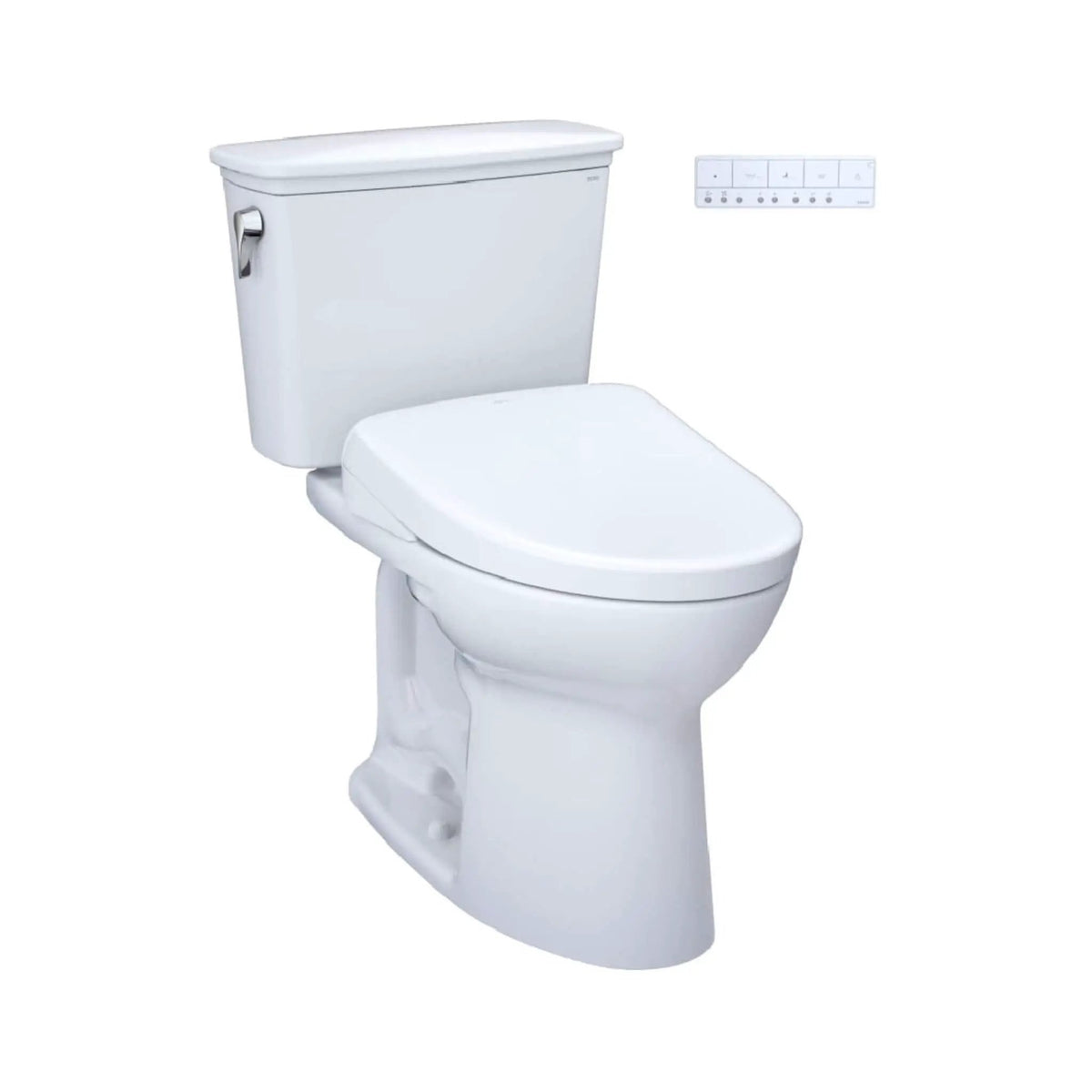 TOTO Drake Toilet | 1.28 GPF Tornado Flush | WASHLET S7A Bidet Seat | Illuminated Remote
