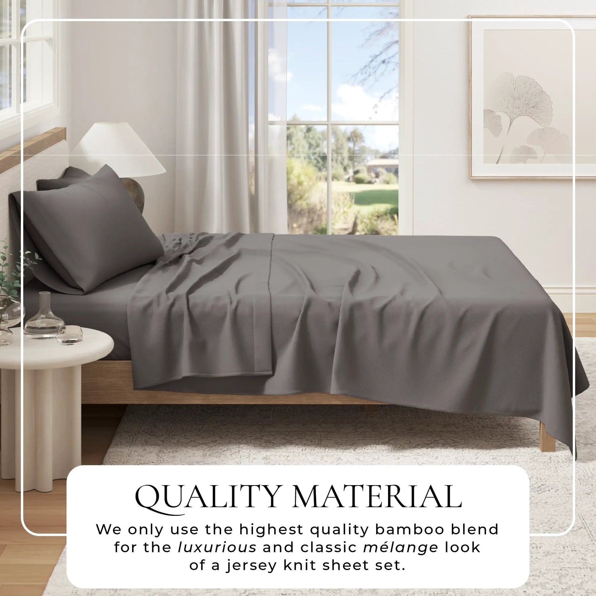 Viscose from Bamboo & Cotton Blend Jersey Knit Sheets from PriceLows™