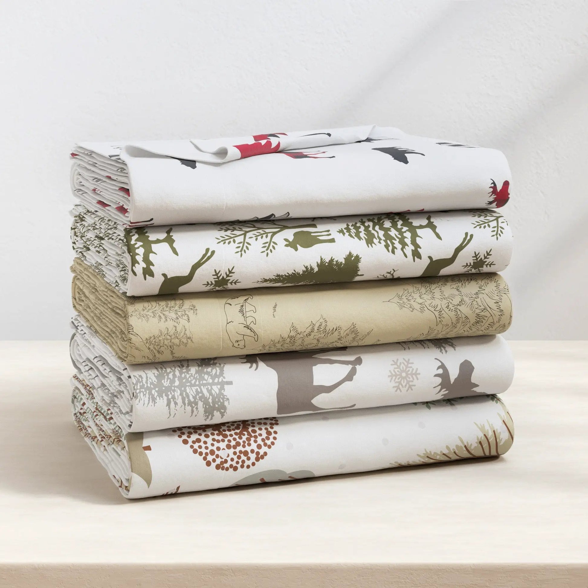 100% Turkish Cotton Flannel Sheet Sets - Boulder Collection from PriceLows™