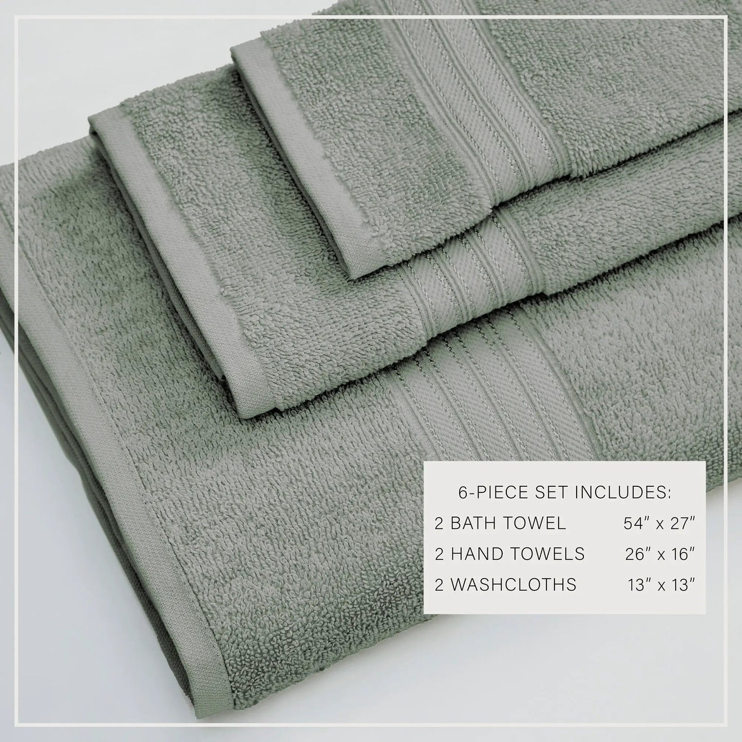 Cotton Terry Bath Towel Set - Cooper Collection from PriceLows™