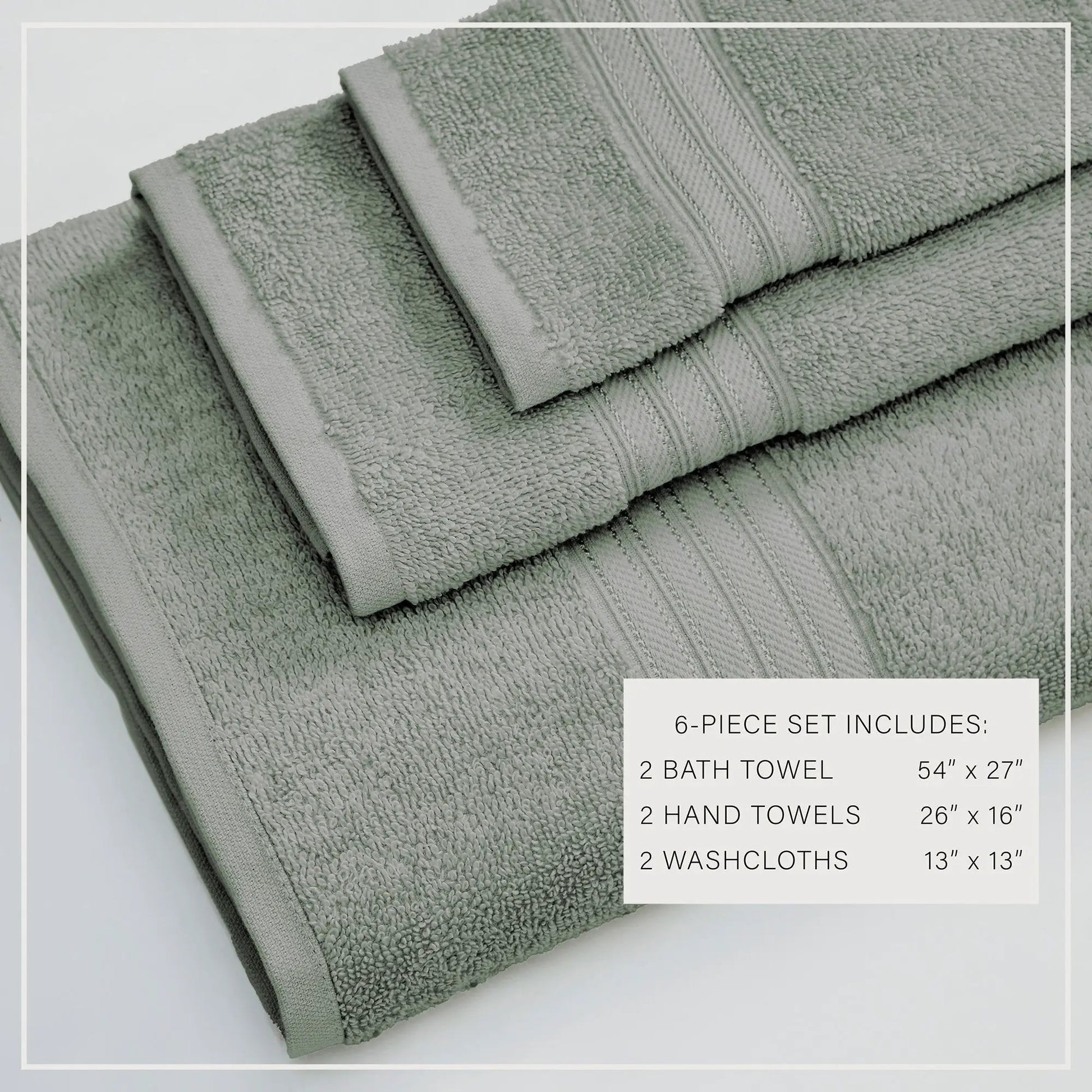 Cotton Terry Bath Towel Set - Cooper Collection from PriceLows™