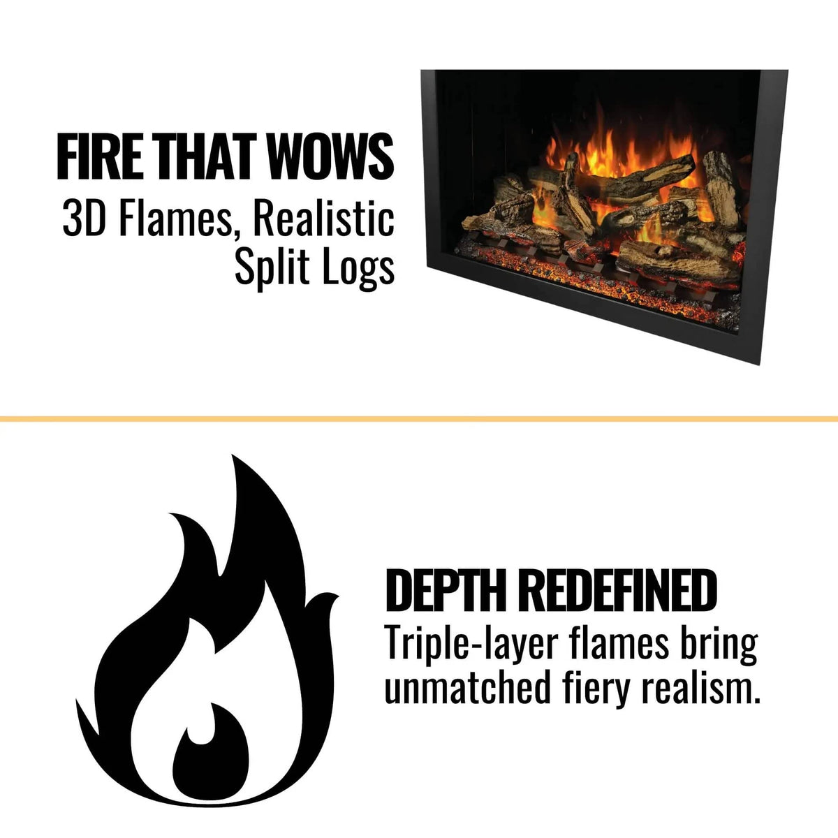 Napoleon Elevation Built-In Electric Fireplace | Living Room Use | Everyday Use | Living Room