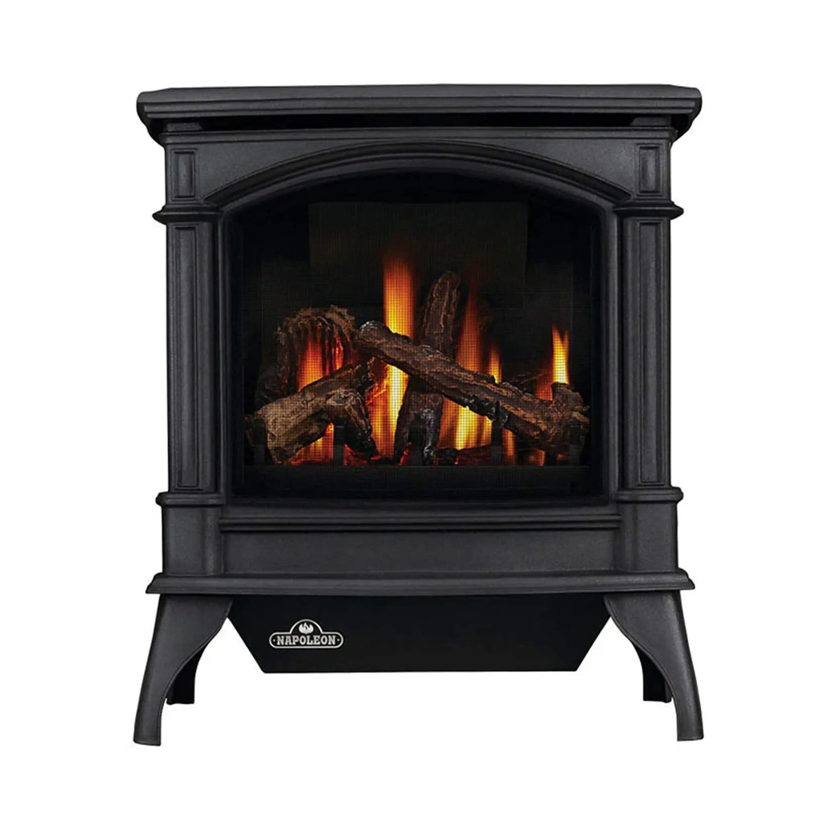 Napoleon Knightsbridge 60 Majolica Brown 27 Inch Natural Gas Stove With Flame And | 27 Inch | Porcelain | Wood Stove