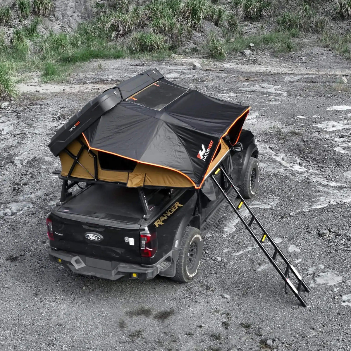 Naturnest Sirius 2 Plus XL Premium 4-Person Clamshell Rooftop Tent | 4-Person | Home Use | Home