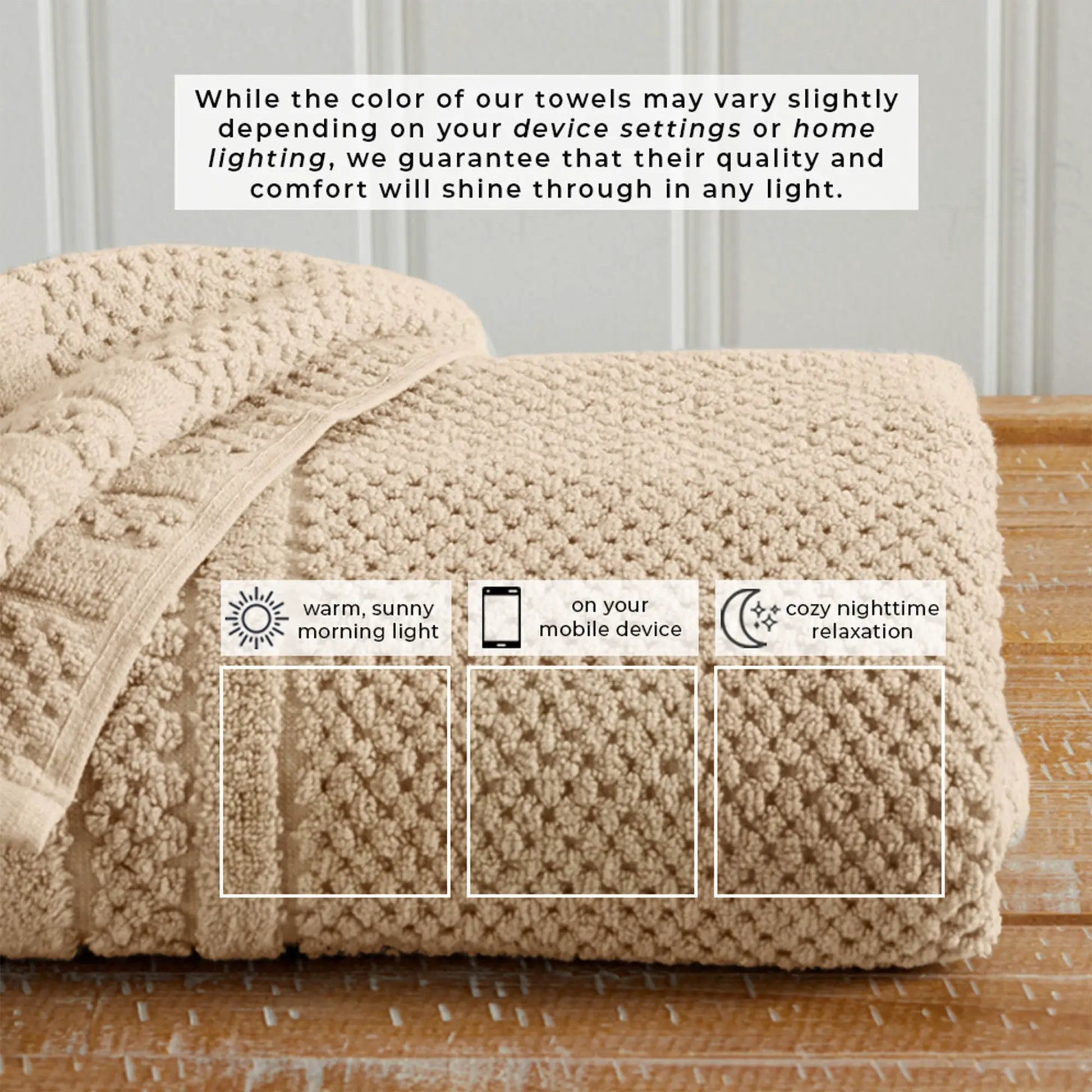 100% Cotton Checkered Jacquard Bath Towel Set - Giuliana Collection from PriceLows™