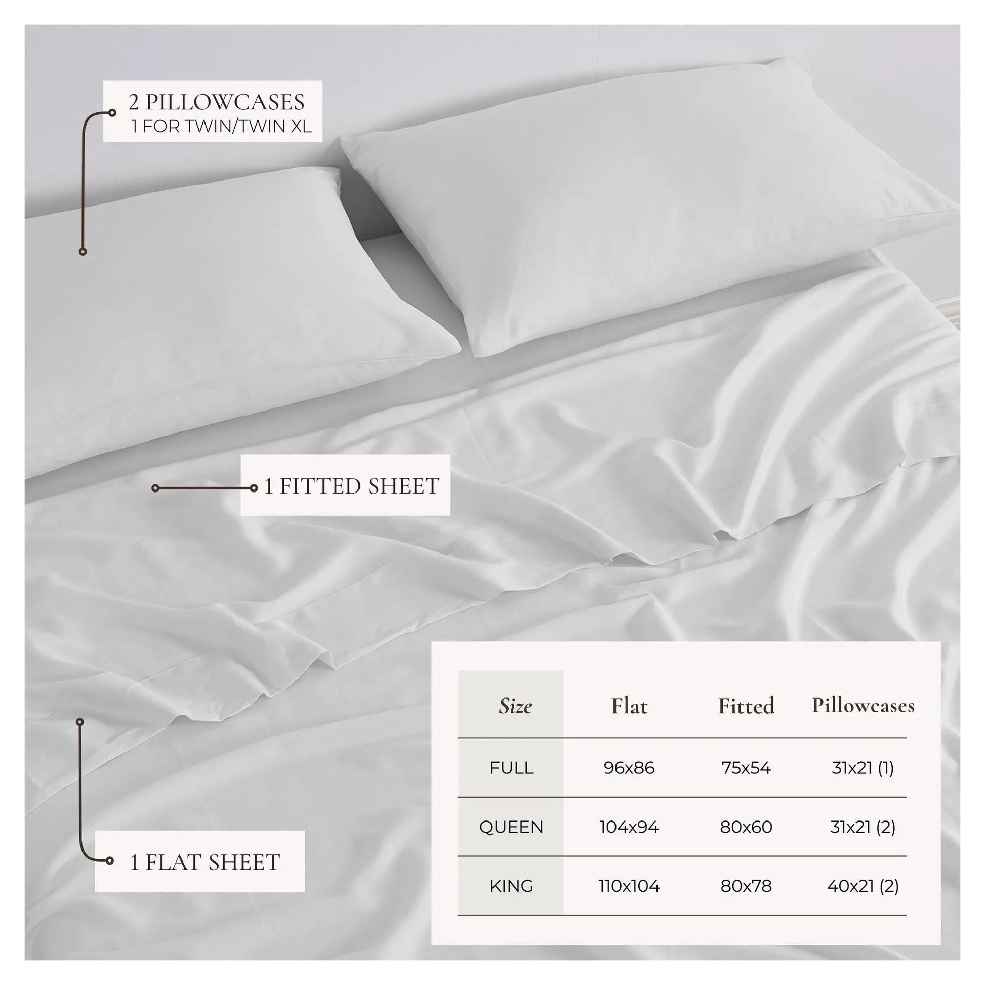 TENCEL™ Lyocell & Linen Blend Sheet Set - Magdalena Collection from PriceLows™