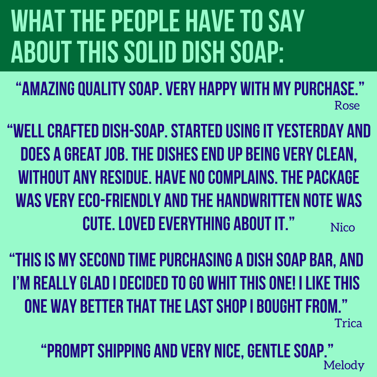 Solid Dish Soap Bar | Unscented | Hard Water Safe | Plastic Free