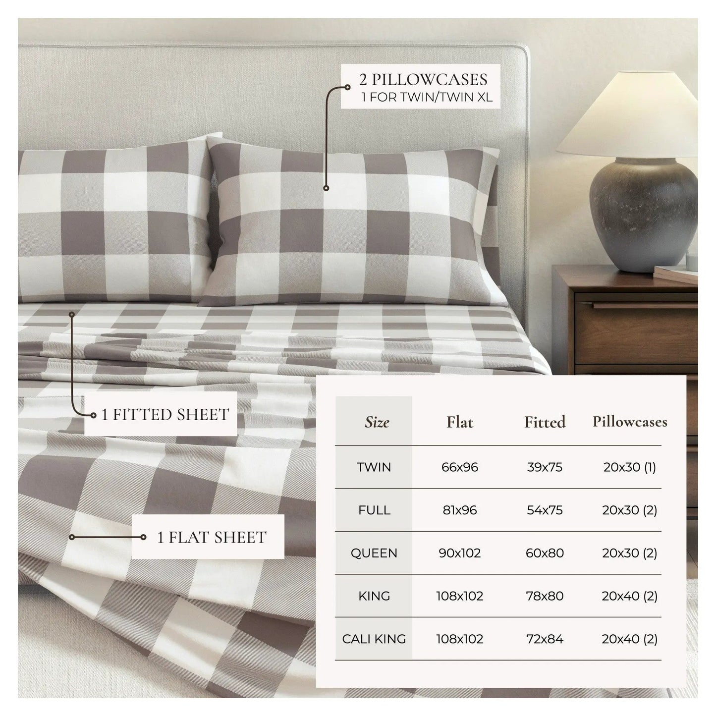 Turkish Cotton Flannel Sheet - Belle Collection from PriceLows™