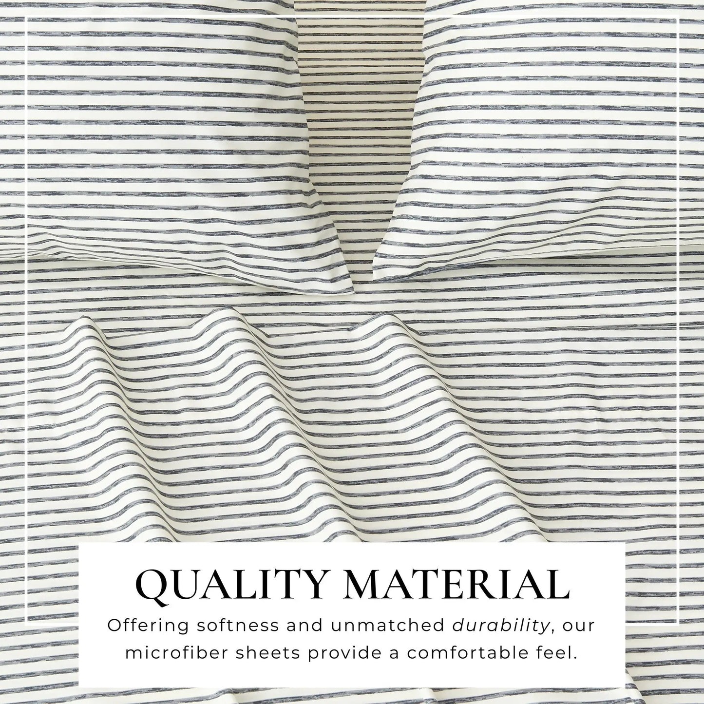 Striped Sheet Set - Evette Collection from PriceLows™