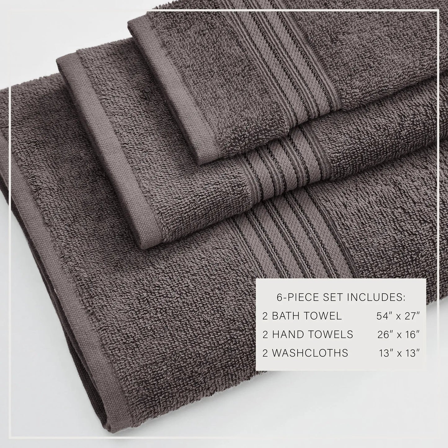 Cotton Terry Bath Towel Set - Cooper Collection from PriceLows™