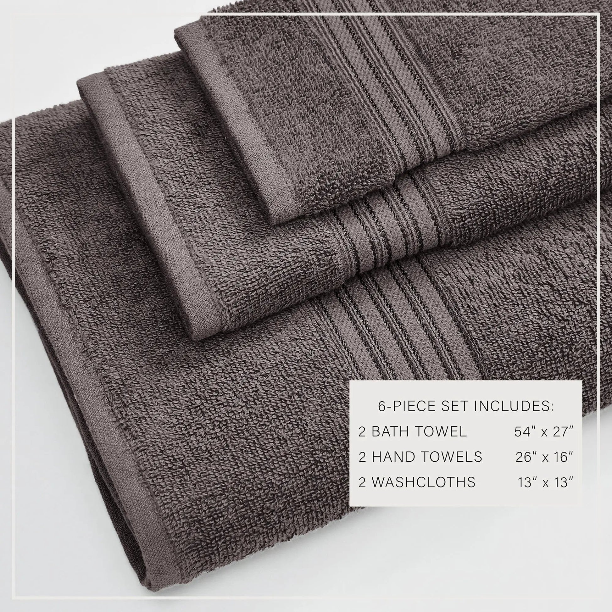 Cotton Terry Bath Towel Set - Cooper Collection from PriceLows™