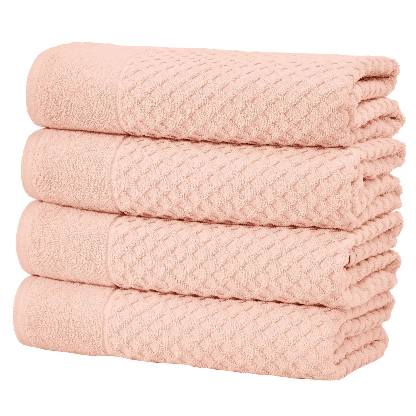 Cotton Diamond Waffle Weave Bath Towel Set - Grayson Collection from PriceLows™