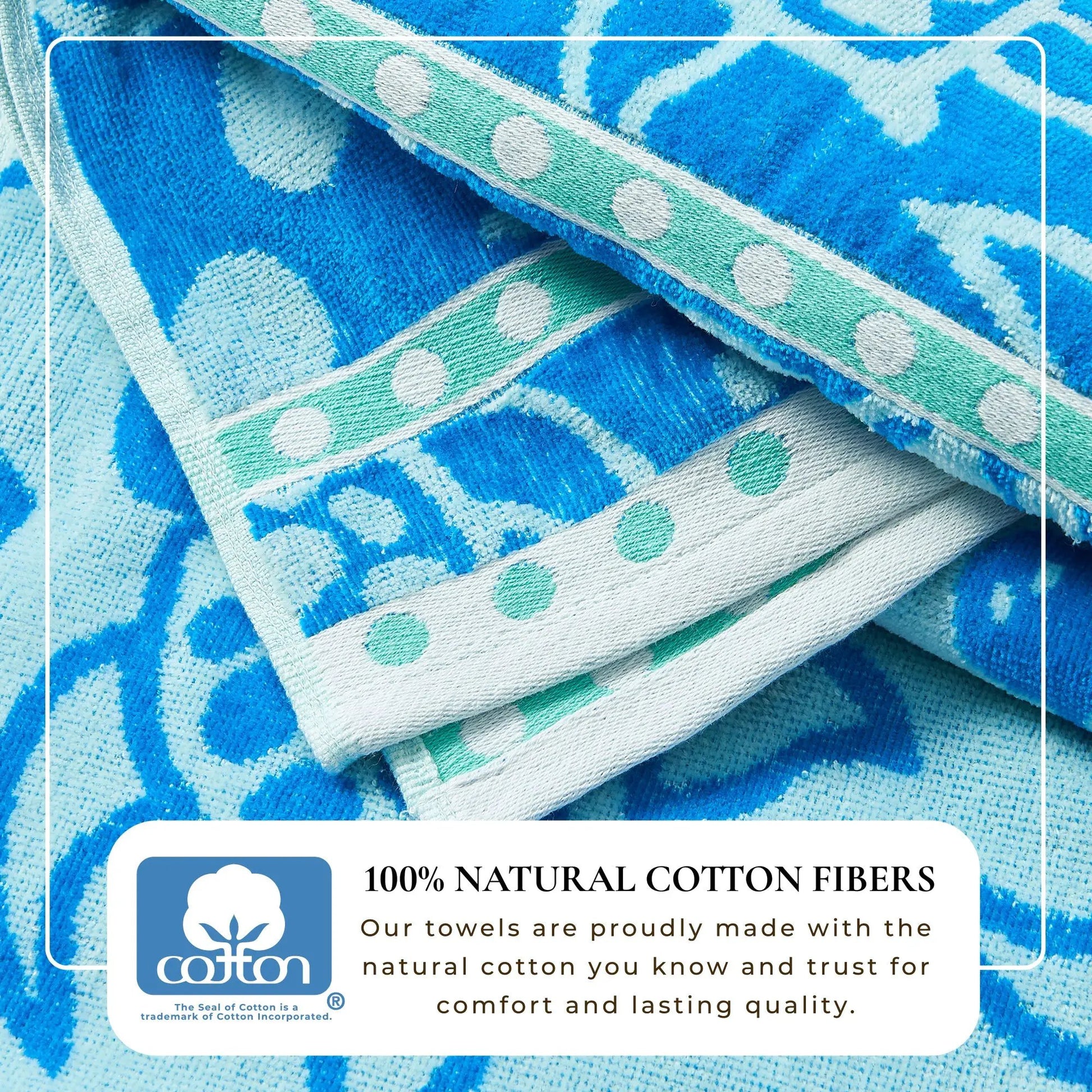 Cotton Velour Beach Towel - Maui Collection from PriceLows™