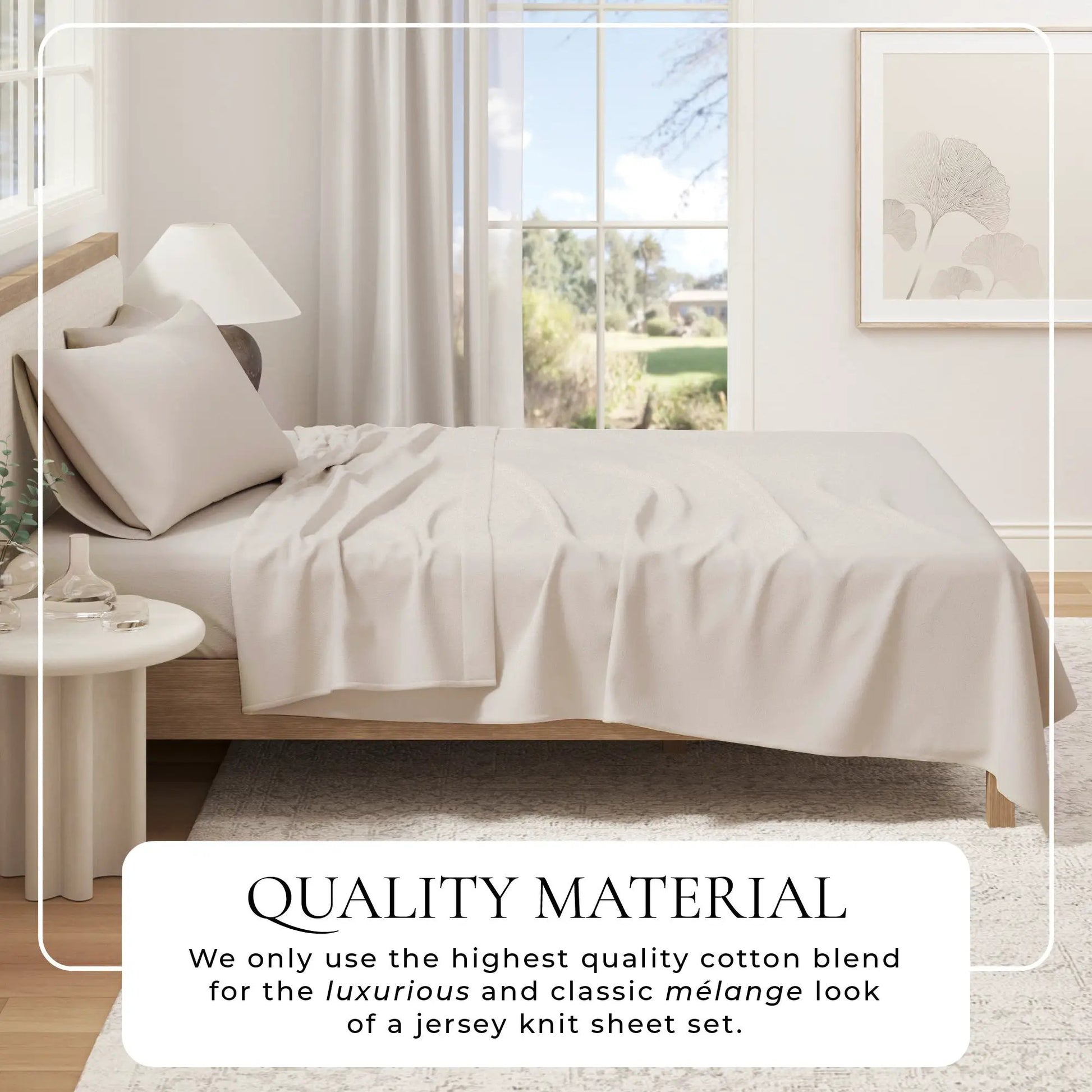 100% Organic Cotton Jersey Knit Sheets from PriceLows™