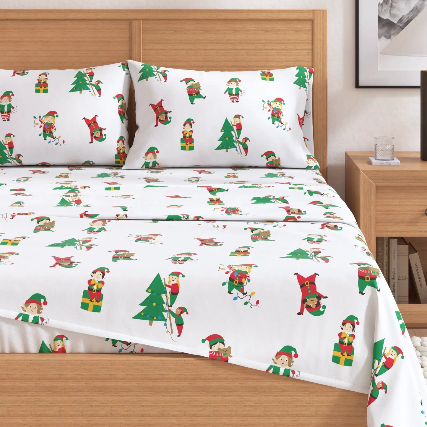 Turkish Cotton Christmas Flannel Sheet - Whittaker Collection from PriceLows™