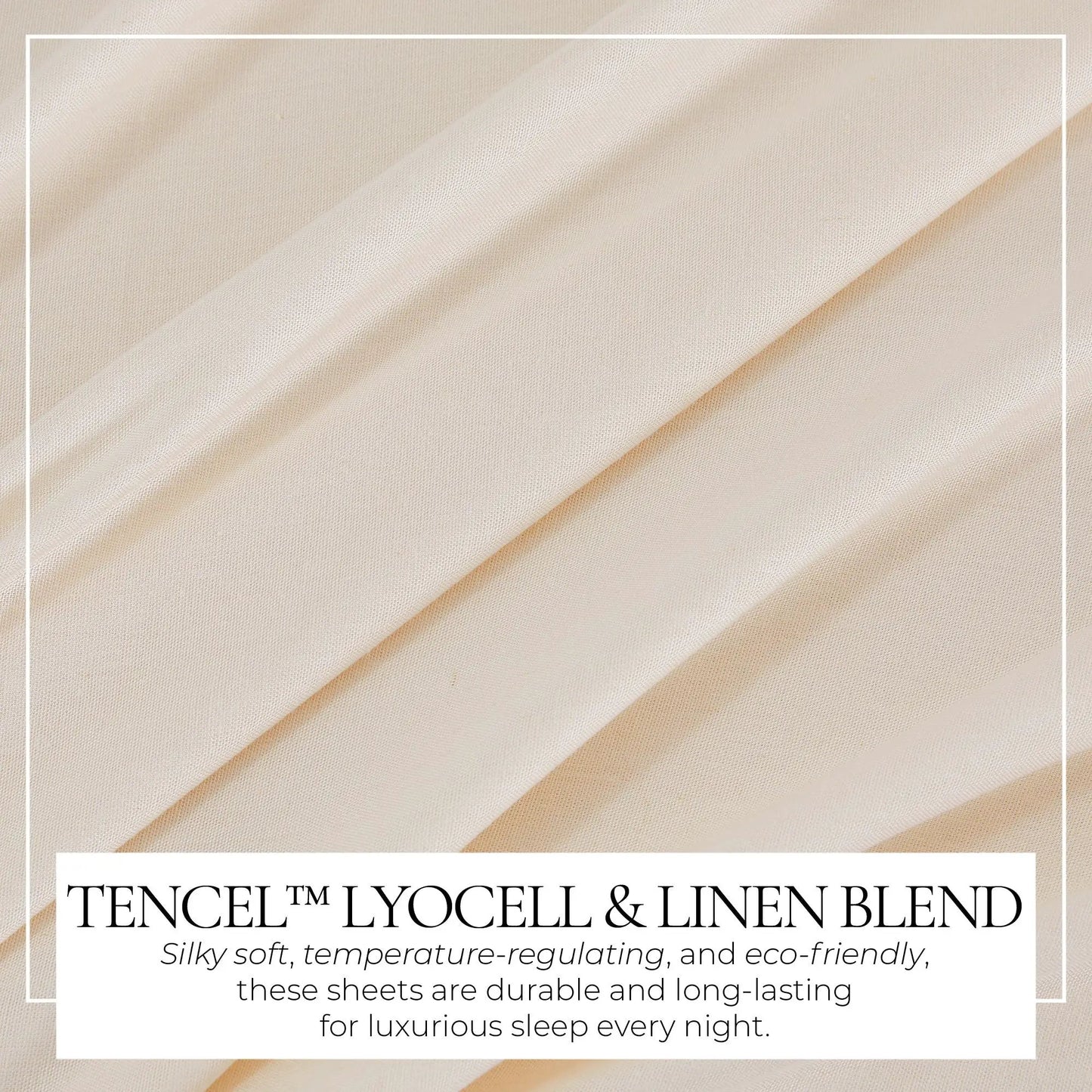 TENCEL™ Lyocell & Linen Blend Sheet Set - Magdalena Collection from PriceLows™