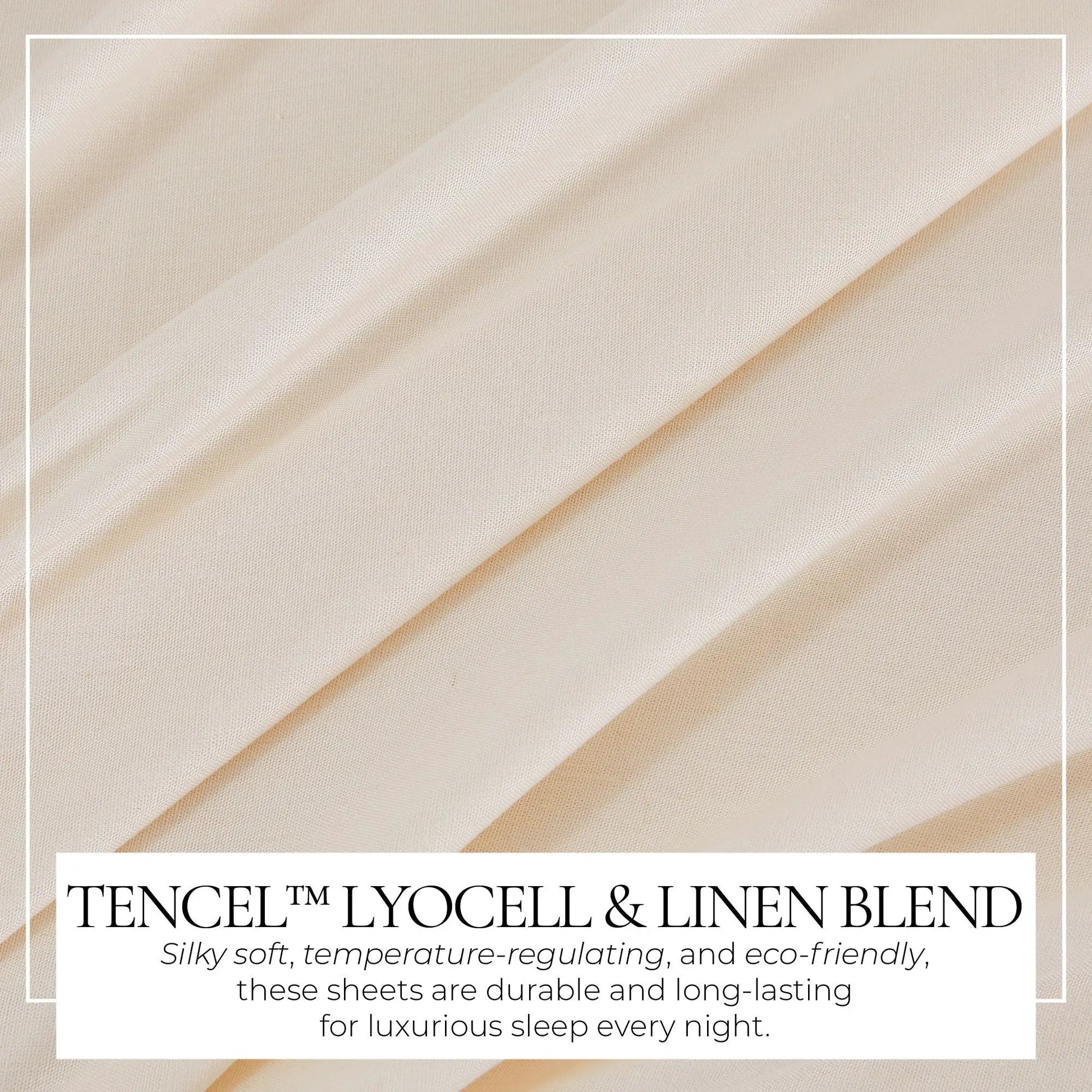 TENCEL™ Lyocell & Linen Blend Sheet Set - Magdalena Collection from PriceLows™