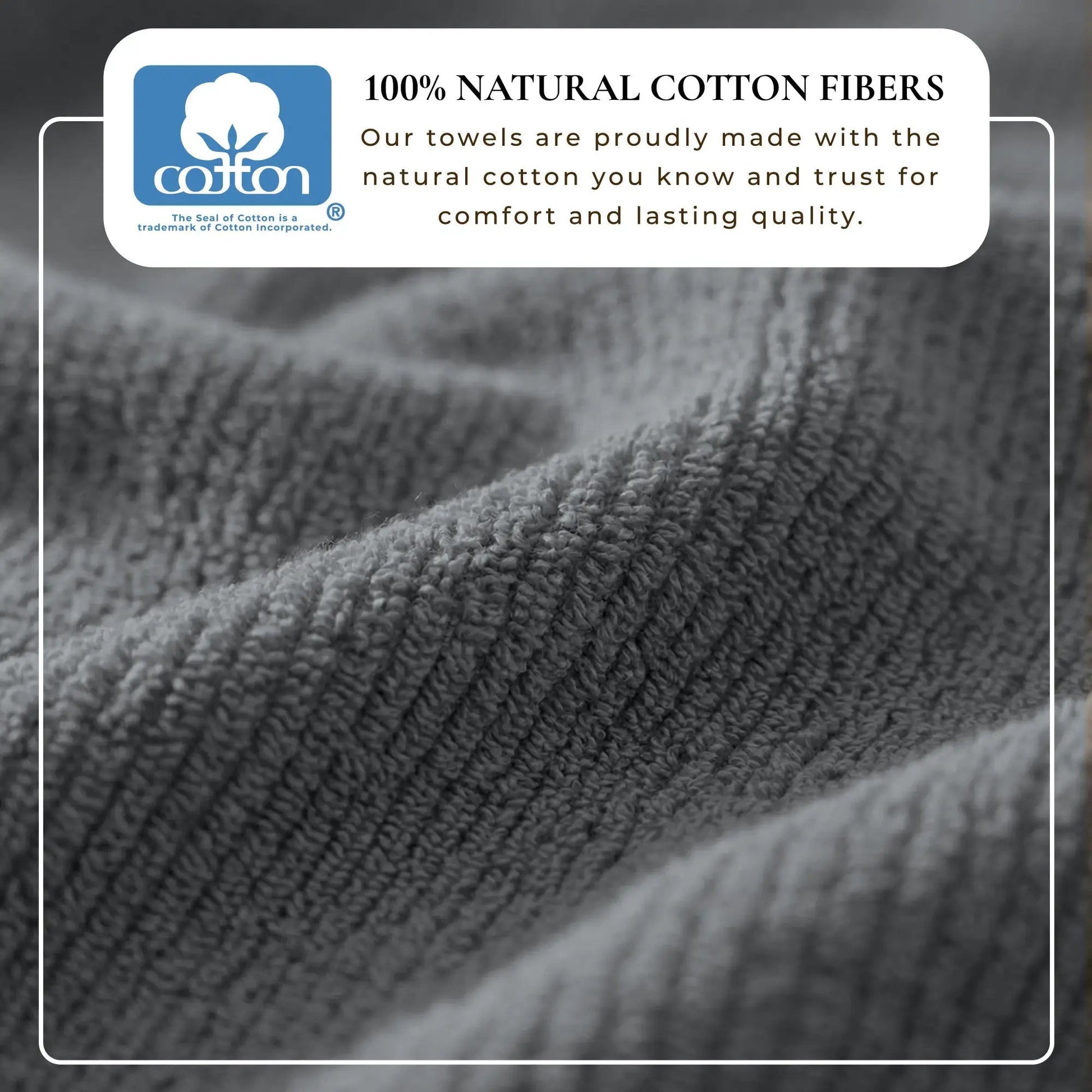 Turkish Cotton Ribbed 6-Piece Bath Towel Set - Georgiana Collection from PriceLows™