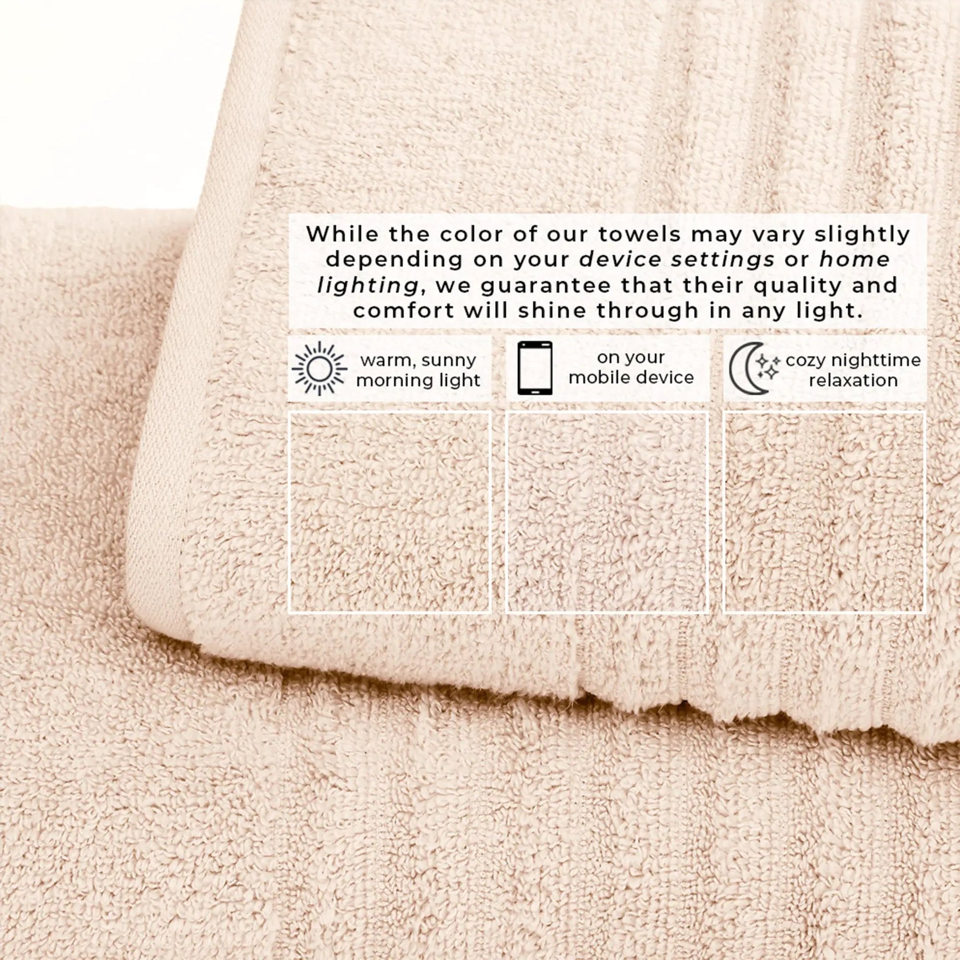 Luxury Combed Cotton Bath Towel Set - Karina Collection from PriceLows™