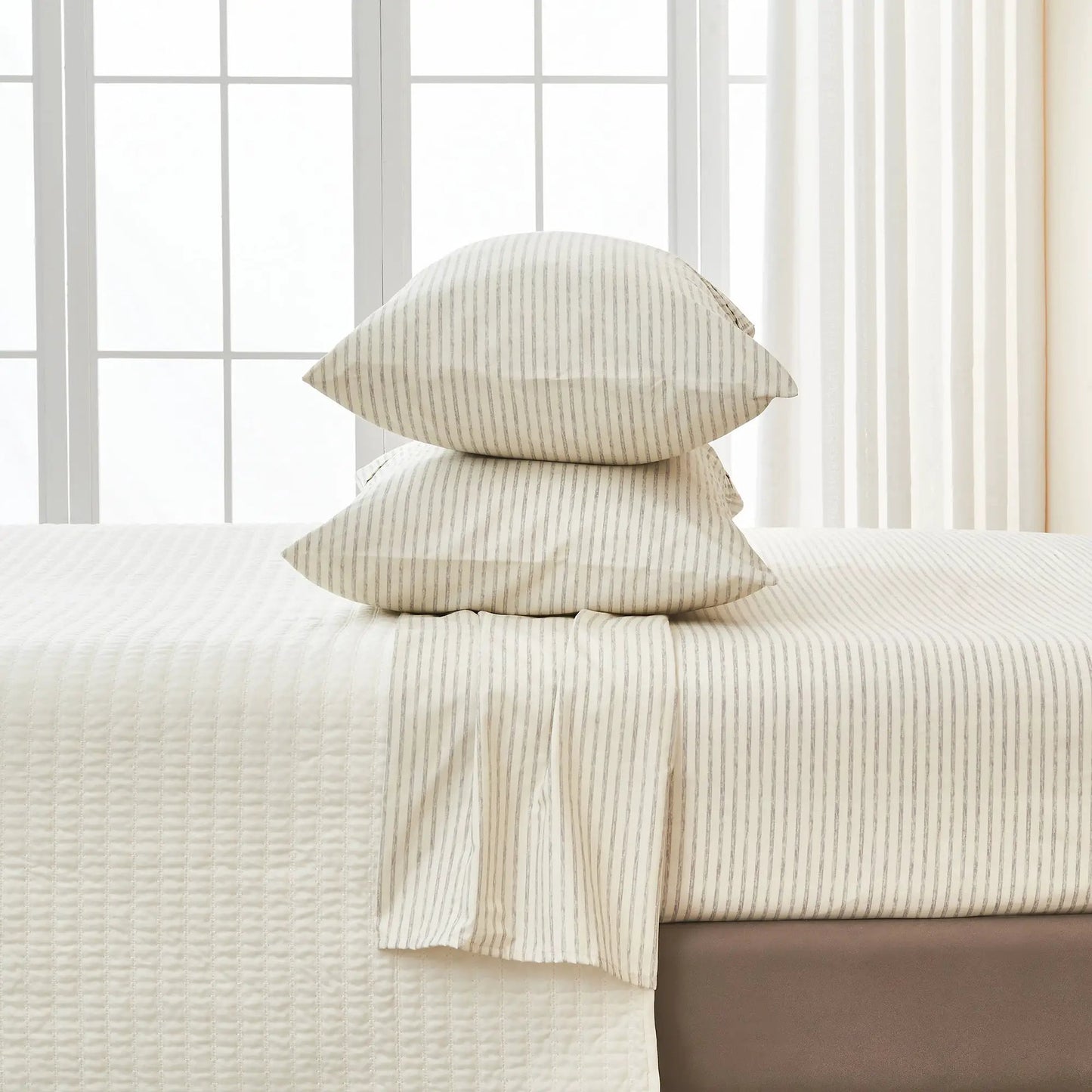 Striped Sheet Set - Evette Collection from PriceLows™