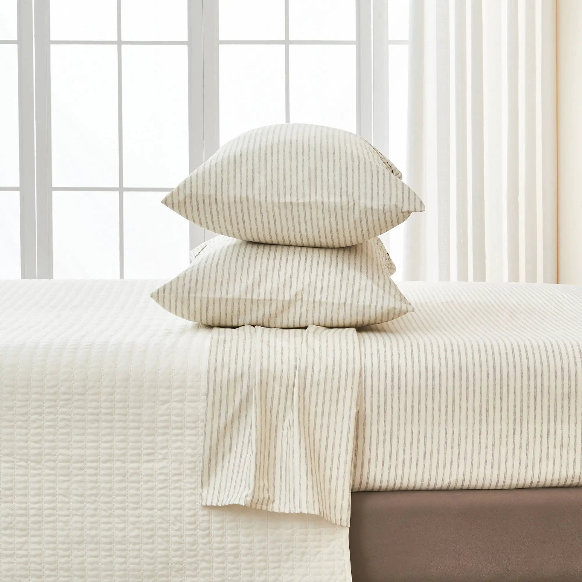Striped Sheet Set - Evette Collection from PriceLows™