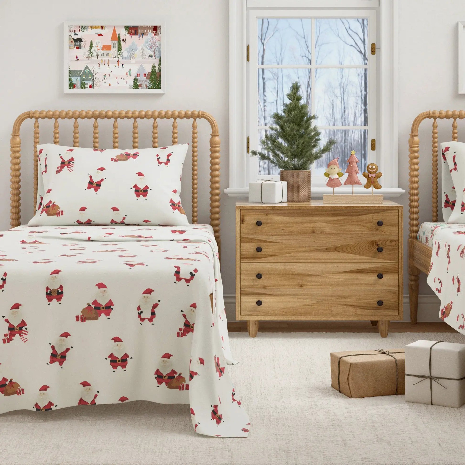 Turkish Cotton Christmas Flannel Sheet Set - Whittaker Collection from PriceLows™