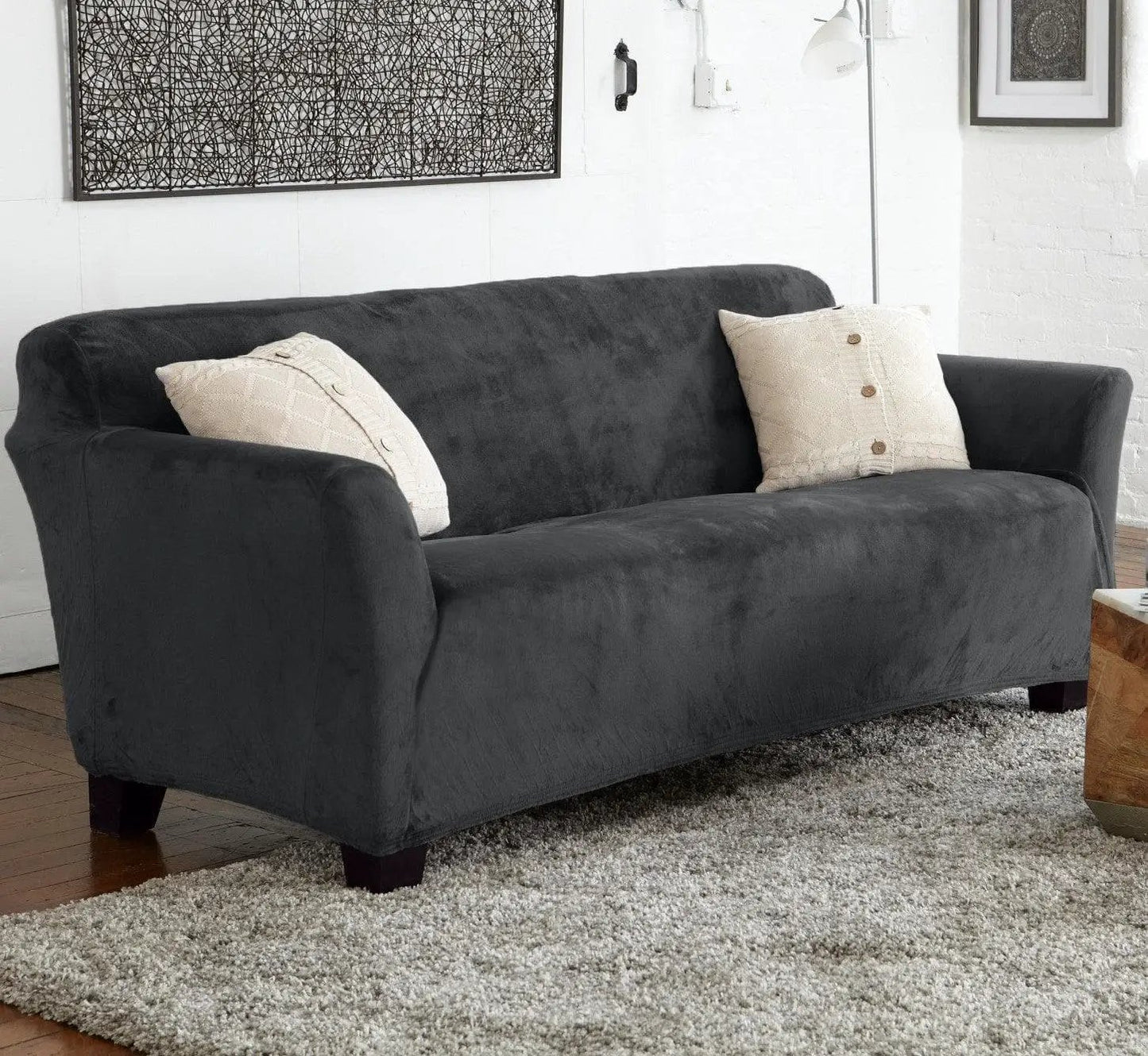 Velvet Stretch Slipcover - Gale Collection from PriceLows™