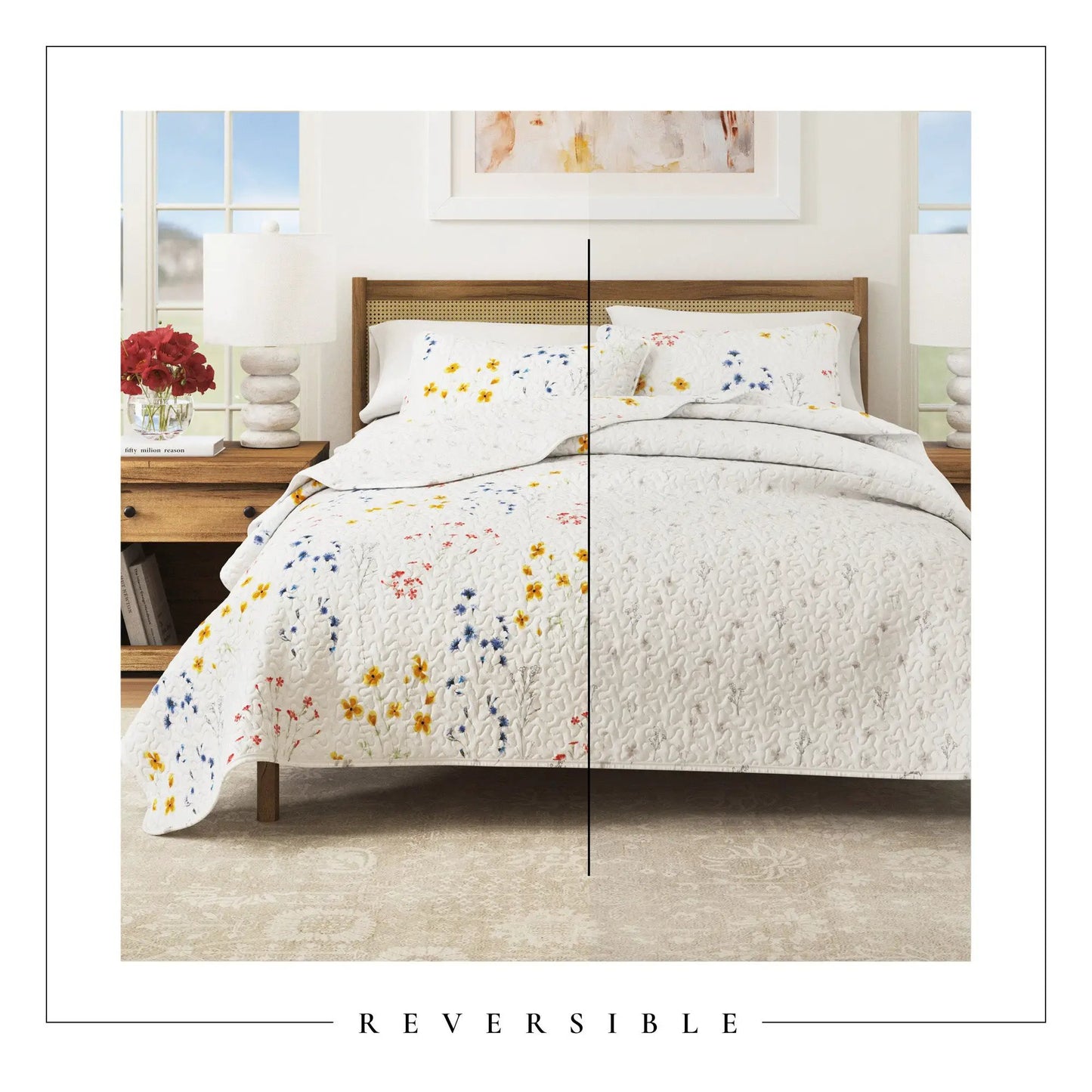 Wildflower Floral Quilt Set - Marianne Collection from PriceLows™