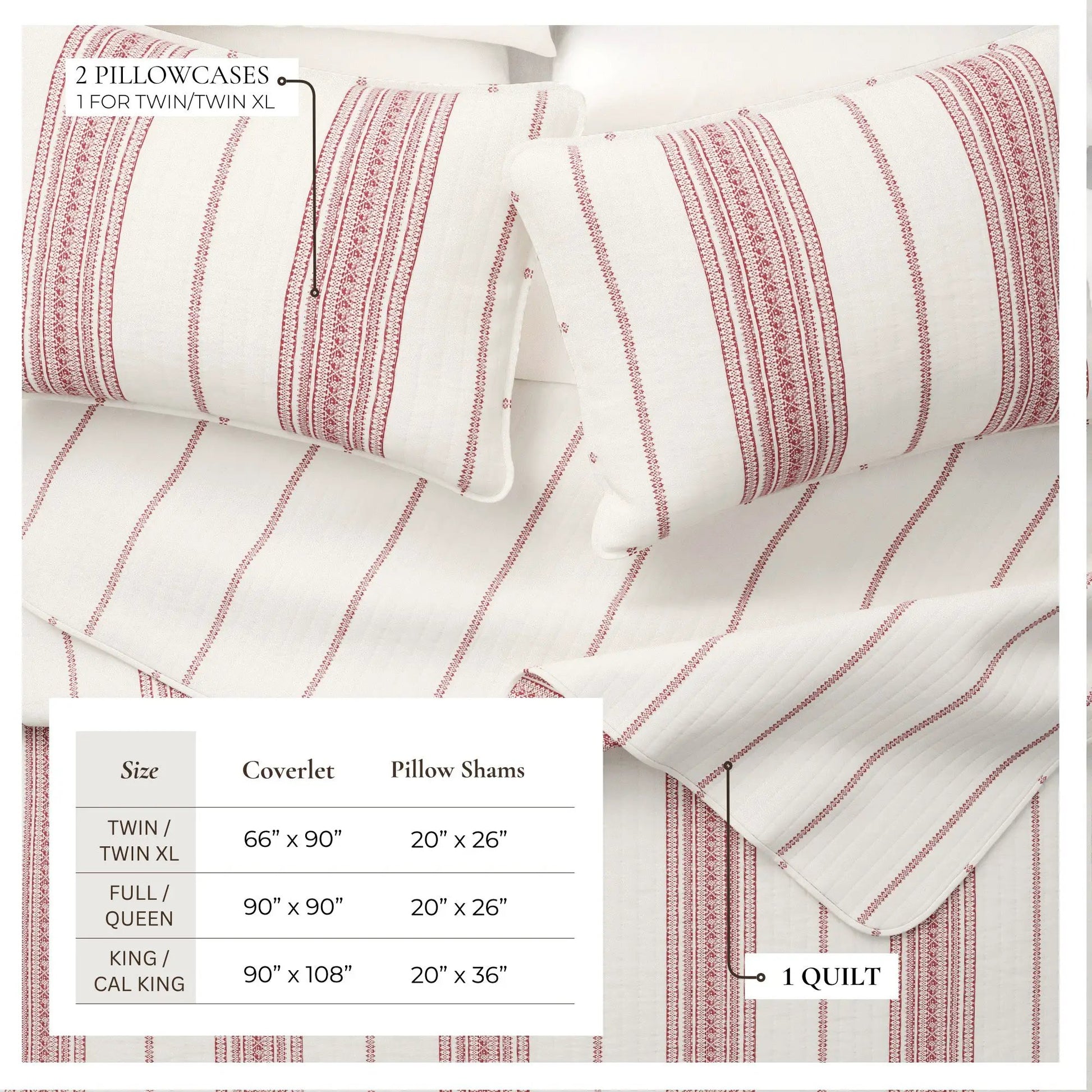 Stripe Quilt - Wesley Collection from PriceLows™