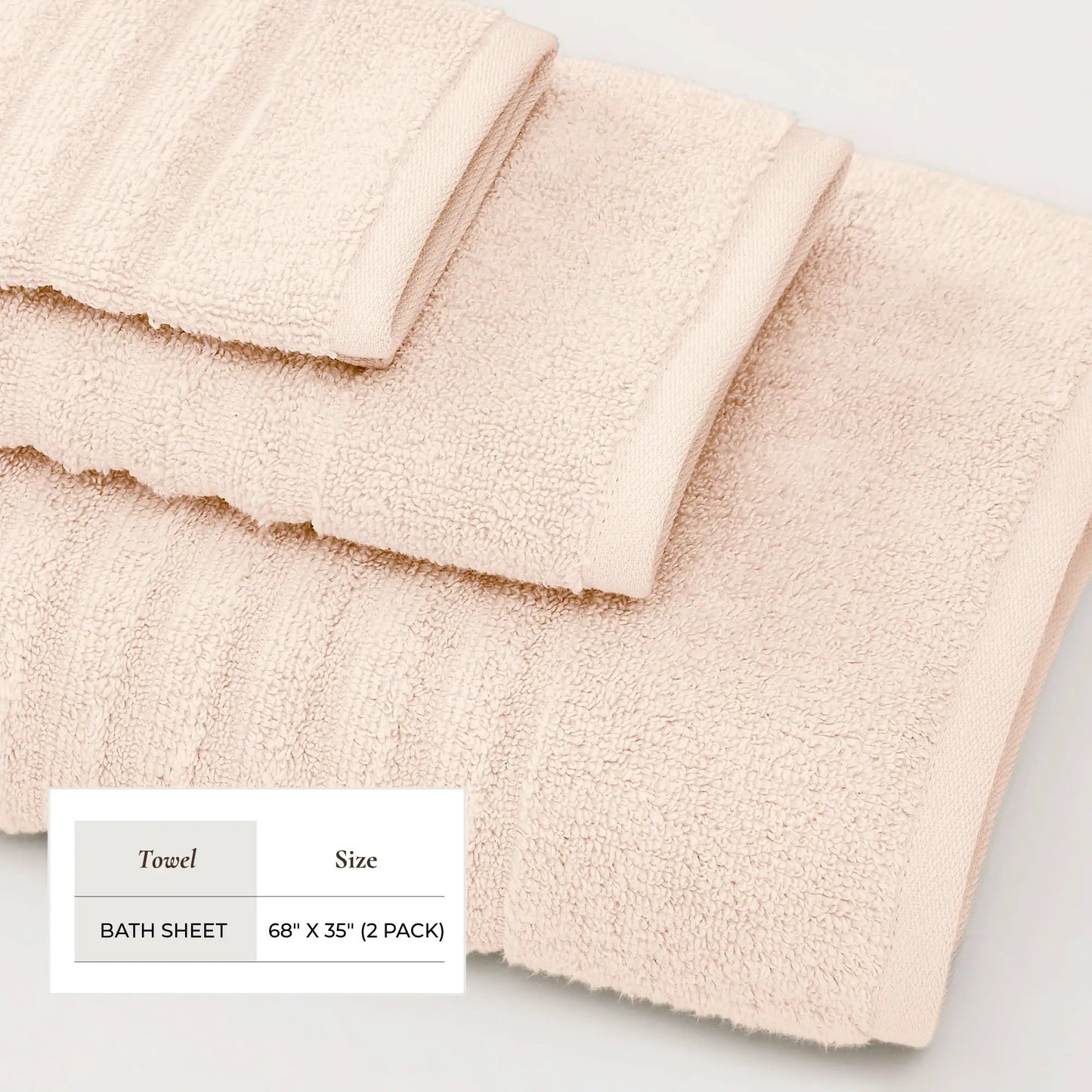 Luxury Combed Cotton Bath Towel Set - Karina Collection from PriceLows™