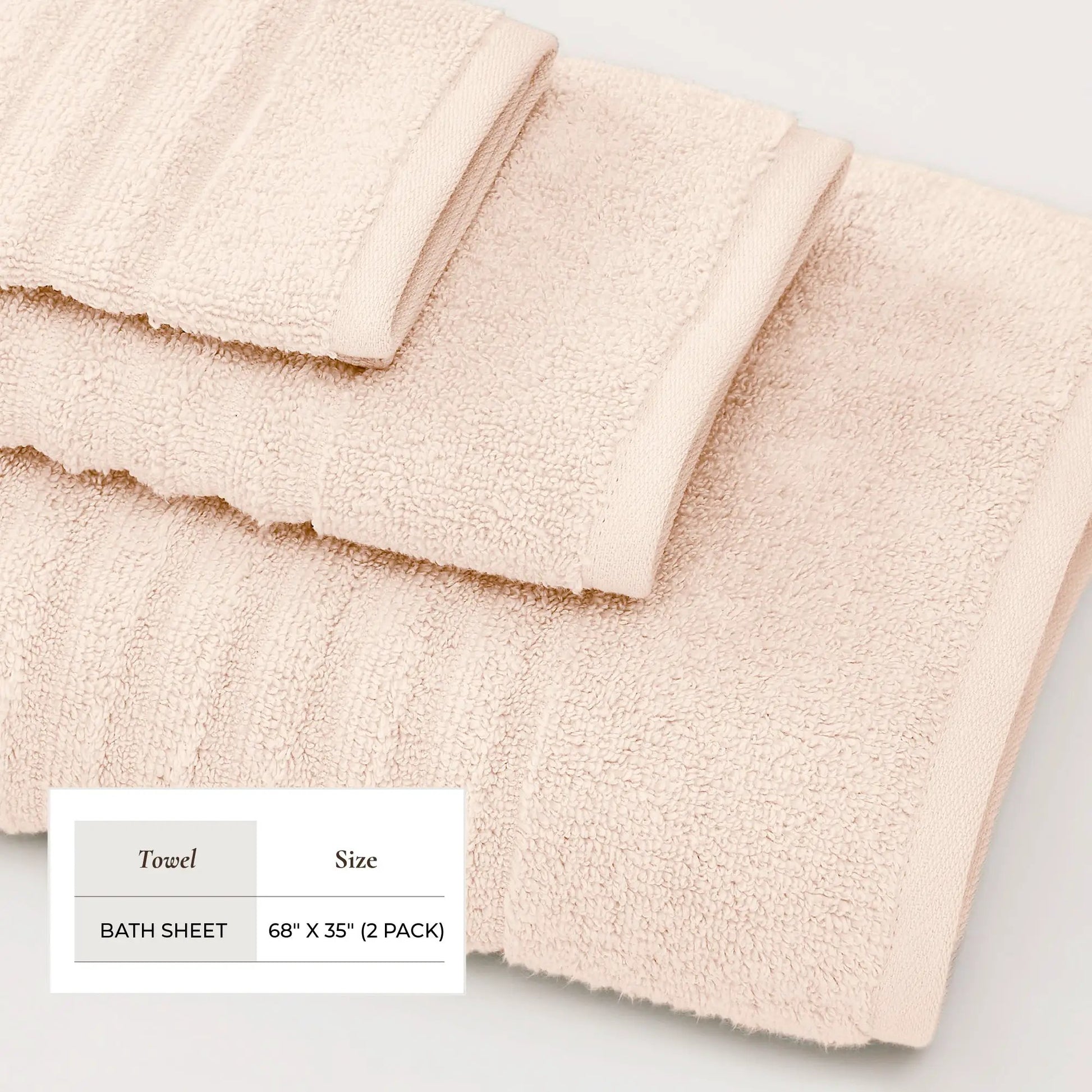 Luxury Combed Cotton Bath Towel Set - Karina Collection from PriceLows™