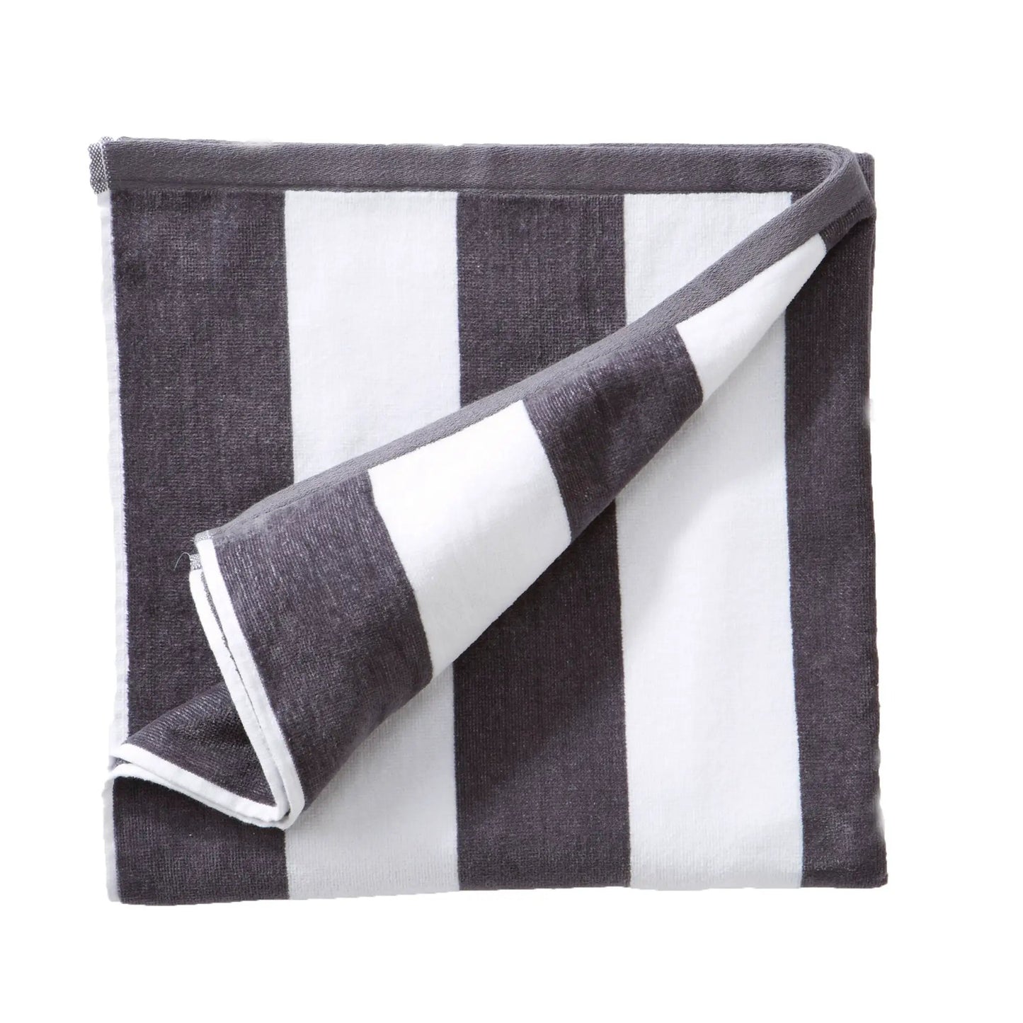 Cotton Velour Cabana Stripe Beach Towel - Novia Collection from PriceLows™